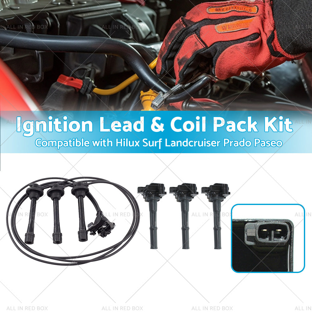 {{ Ignition Lead Coil Pack Kit Suitable for Landcruiser Prado 5VZ-FE 90919-02212 }} - Buy Car Parts Online at {{ Kaka Auto Parts }}.
