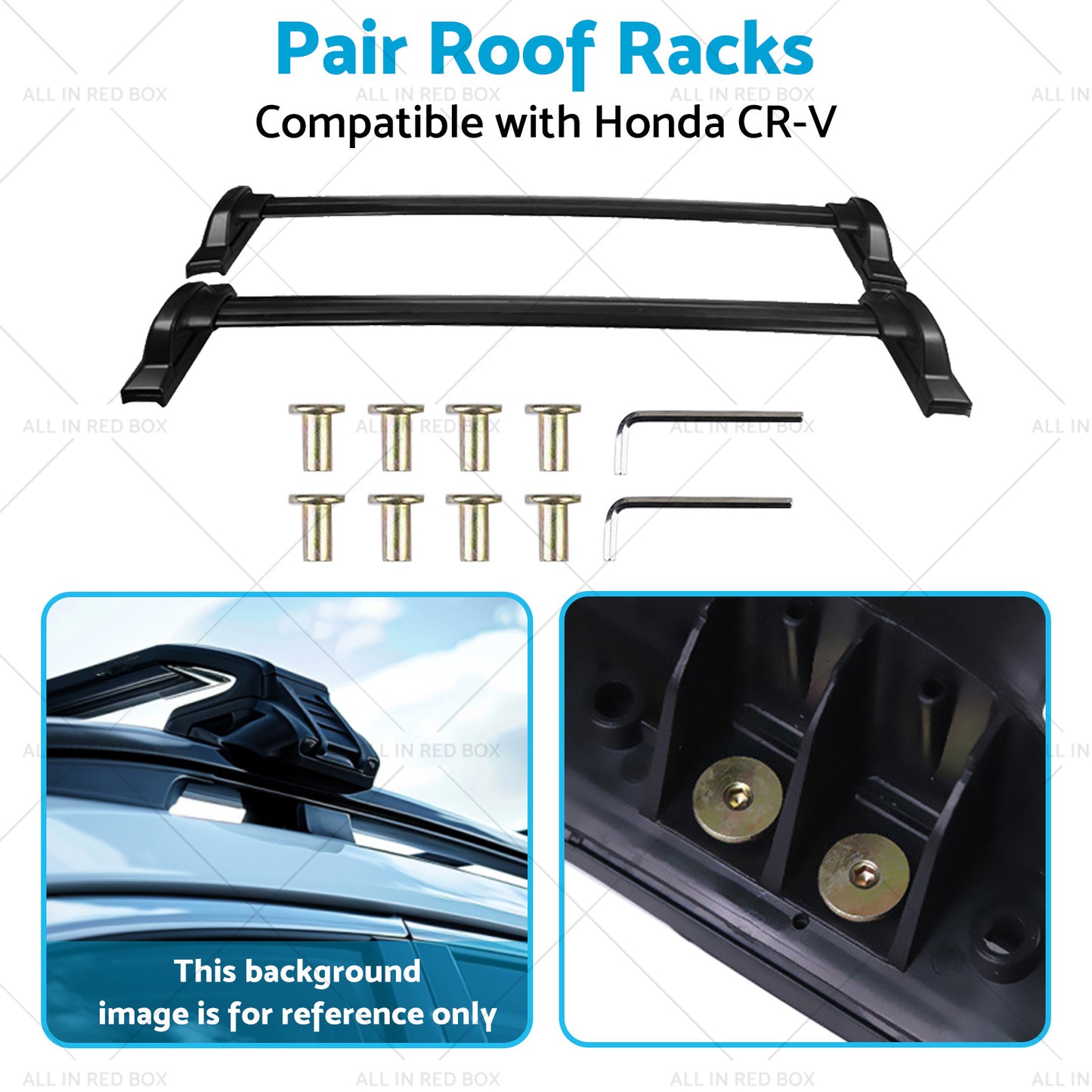 Pair Roof Rack or Cross Bars Suitable for Honda CRV 2007-2011 Aluminum Alloy
