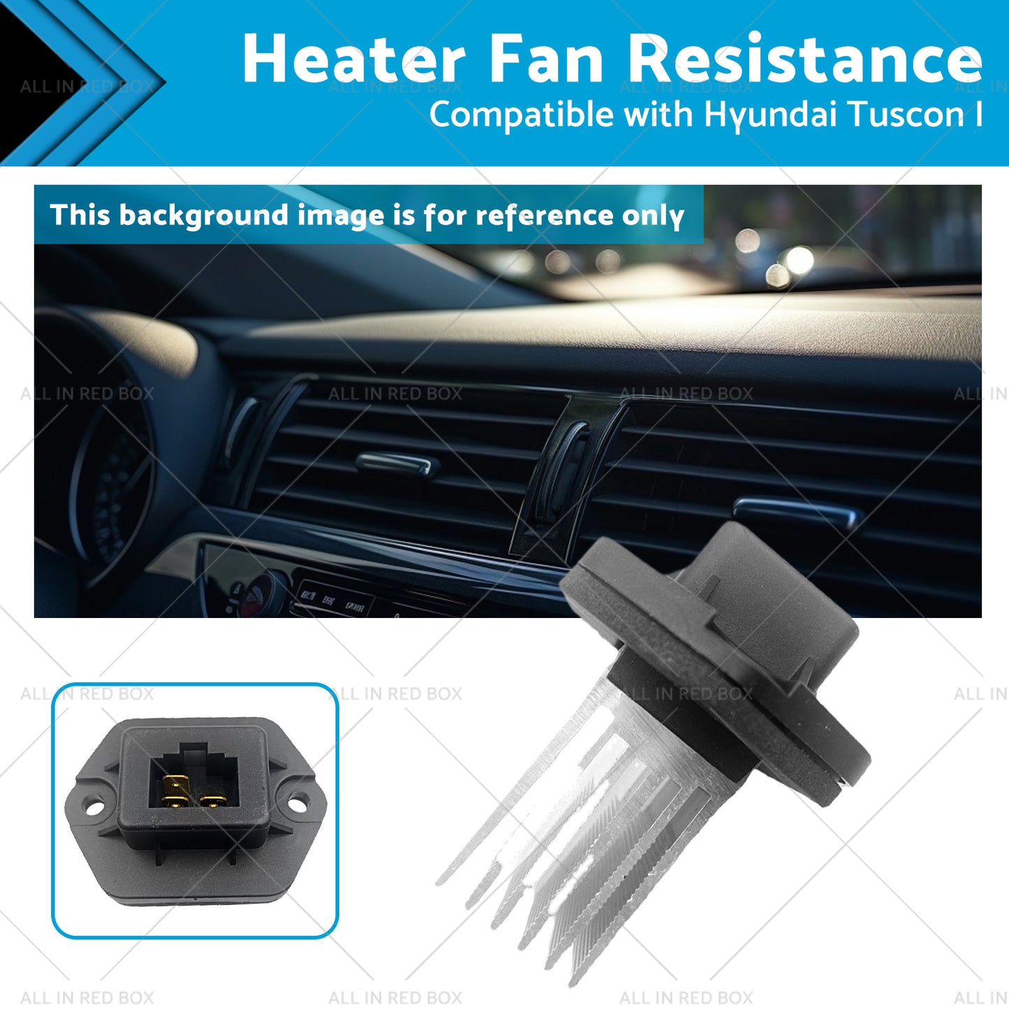 {{ Heater Fan Resistance Suitable for Kia Sportage II 04 Hyundai Tuscon I 04 }} - Buy Car Parts Online at {{ Kaka Auto Parts }}.