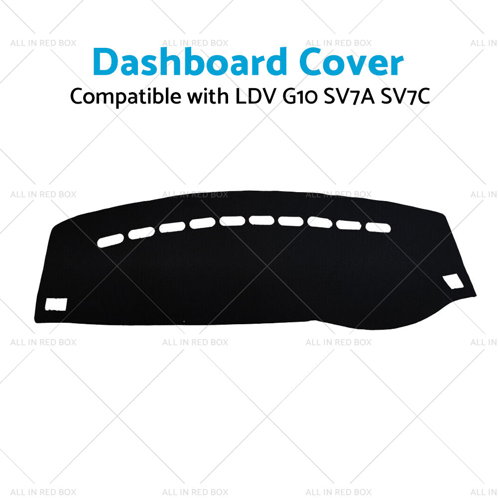 Non-Slip Dash Mat Suitable For LDV G10 SV7A SV7C Suits All models 15-23 Black AU