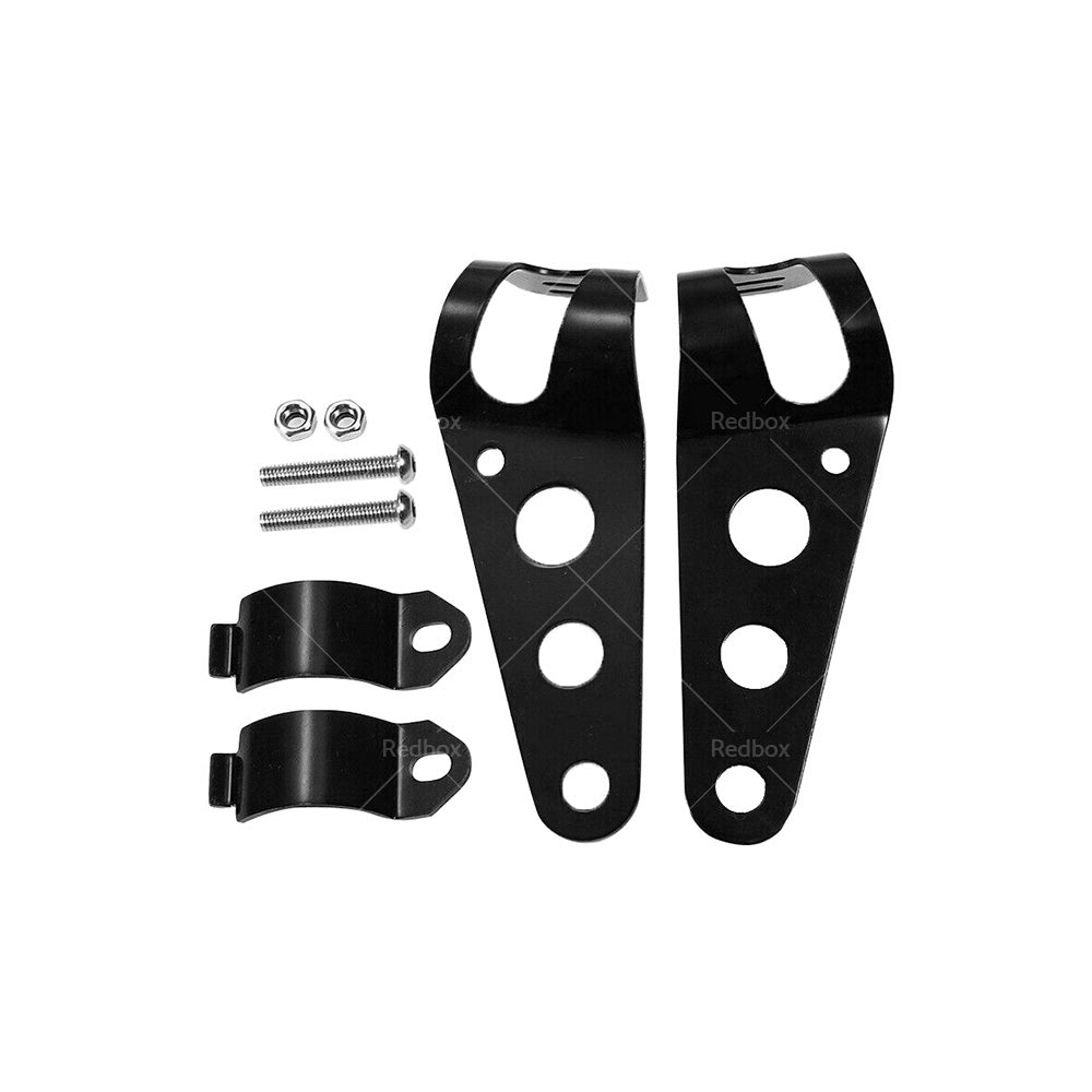 {{ Motorcycle 6. 5inch LED Headlight Spiral Side Mount Bracket Suitable For Cafe Racer }} - Buy Car Parts Online at {{ Kaka Auto Parts }}.