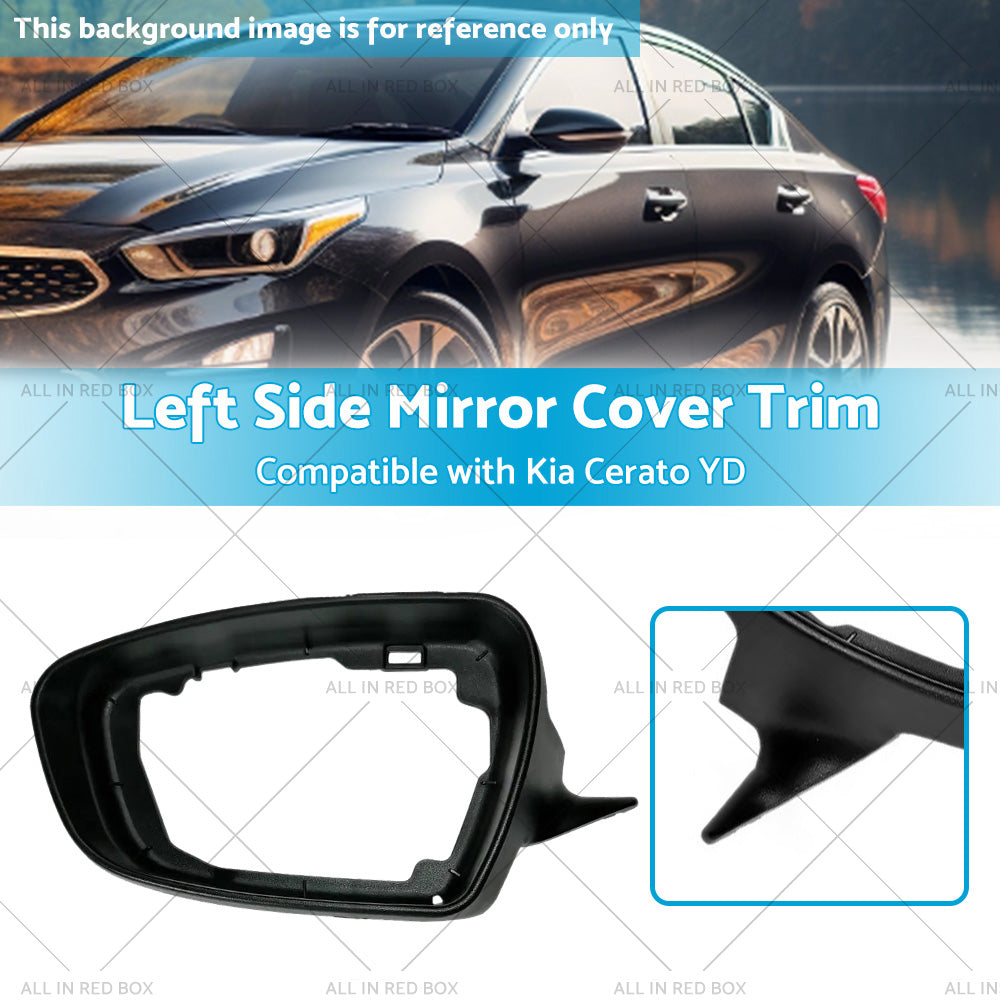 {{ Left Side Mirror Cover Trim Suitable for ?Kia Cerato YD 2013-2018 Matte Black }} - Buy Car Parts Online at {{ Kaka Auto Parts }}.