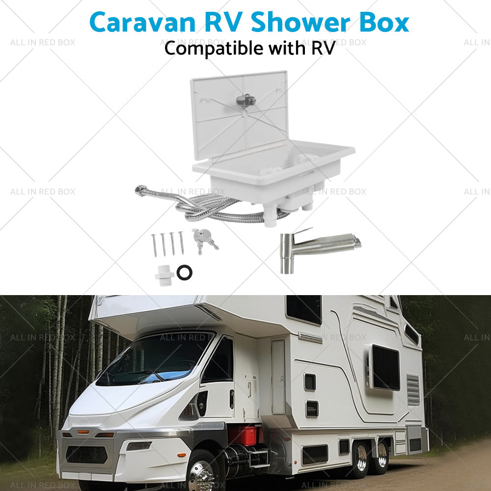 {{ Caravan RV Shower Box Kit External with Lock Exterior Camper Trailer Boat Marine }} - Buy Car Parts Online at {{ Kaka Auto Parts }}.