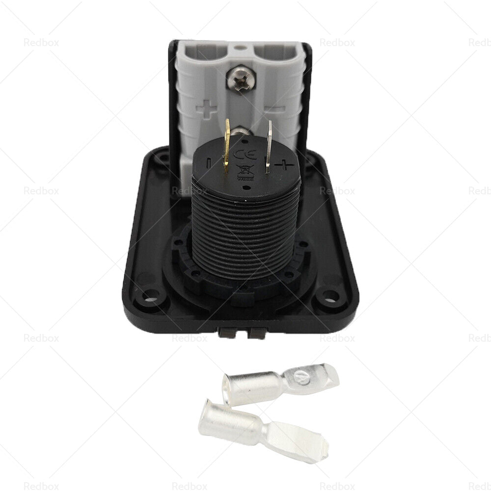 {{ 50 Amp Plug Dual USB Socket Flush Mount Recessed Plate QC 3. 0 3. 1A Port }} - Buy Car Parts Online at {{ Kaka Auto Parts }}.