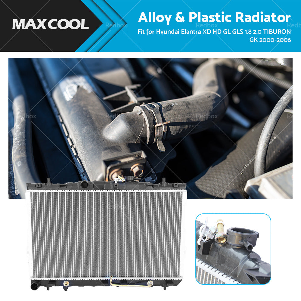 Radiator Rad Fit Hyundai Elantra XD HD GL GLS 1. 8 2. 0 TIBURON GK 2000-2006