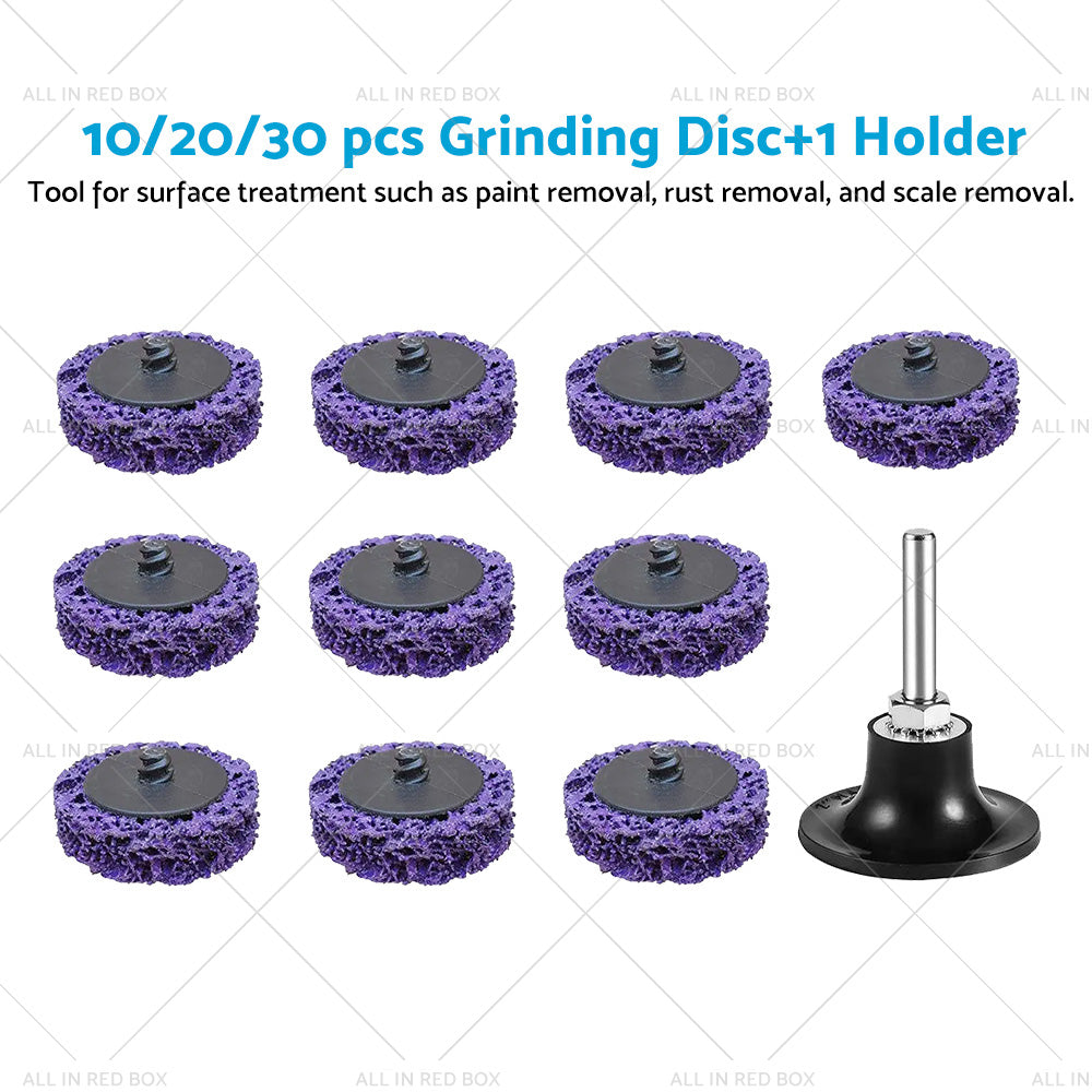 10/20/30PCS 50mm Poly Strip Disc Wheel Paint Rust Removal For Angle Grinder