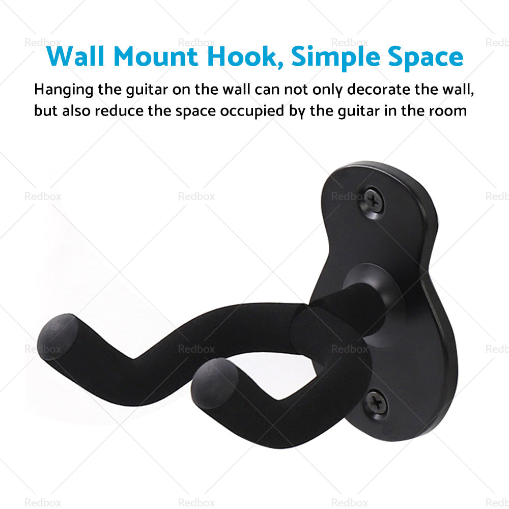 {{ Guitar Hanger Display Wall Mount Holder Hook Rack Bracket Padded Instrument }} - Buy Car Parts Online at {{ Kaka Auto Parts }}.