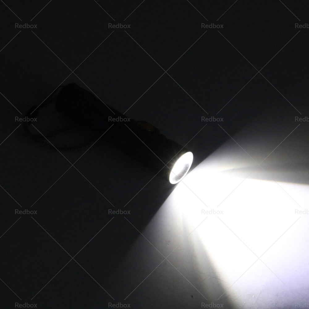 {{ 2PCS USB Rechargeable LED Flashlight Waterproof Torch Black }} - Buy Car Parts Online at {{ Kaka Auto Parts }}.