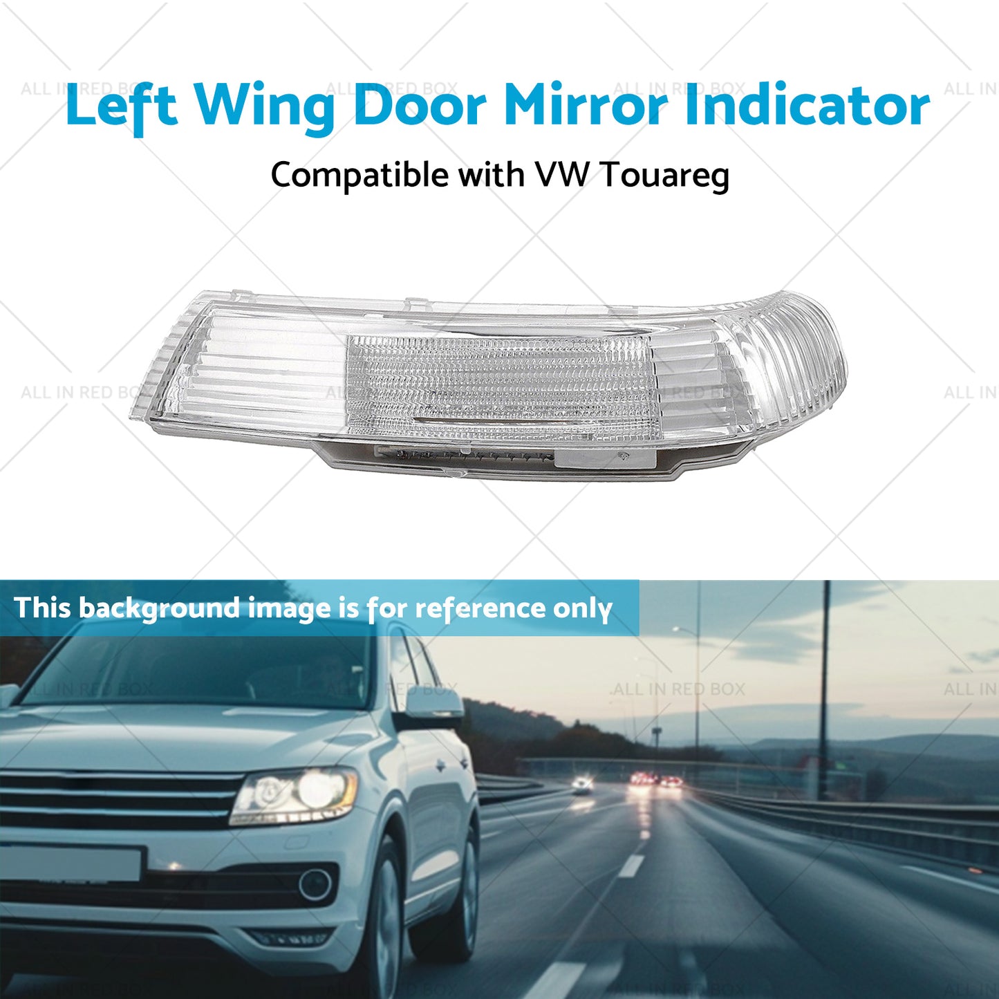 {{ Front Left Wing Door Mirror Indicator Suitable for VW Touareg 7L 09 or 03-11 or 06 }} - Buy Car Parts Online at {{ Kaka Auto Parts }}.
