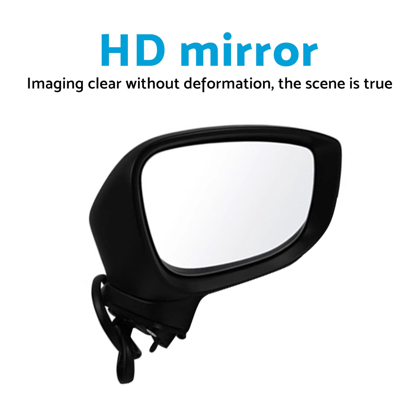 Door Mirror Silver Suitable For Mazda CX-5 2017 Onward With Blind Spot 9 Wires