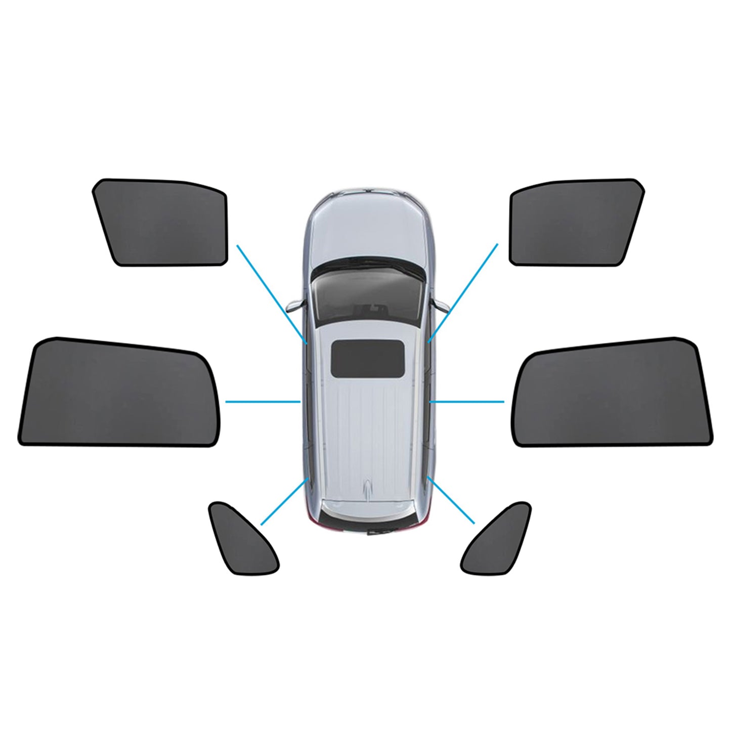 {{ Car Window Magnetic Mesh Sun Blind Shades Suitable for Mitsubishi ASX 2010-2025 }} - Buy Car Parts Online at {{ Kaka Auto Parts }}.