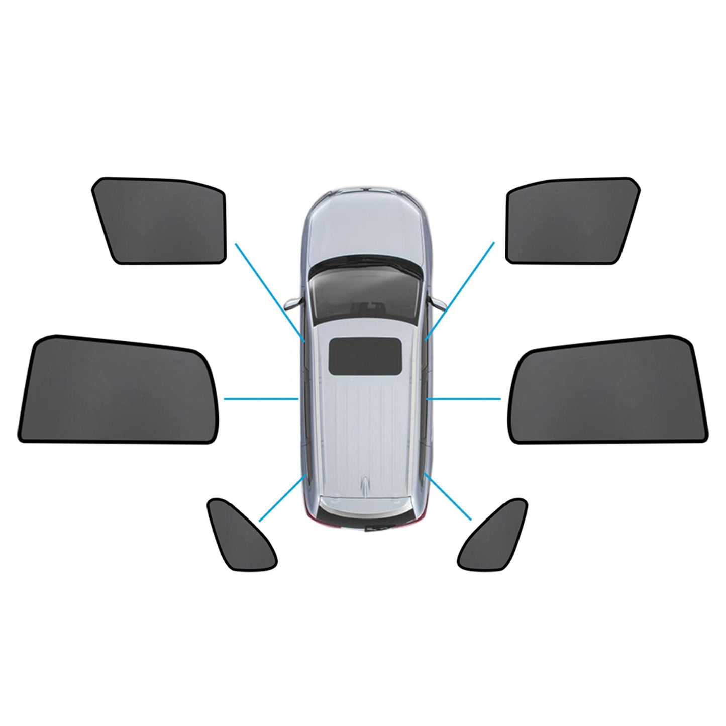{{ Car Window Magnetic Mesh Sun Blind Shades Suitable for Mitsubishi ASX 2010-2025 }} - Buy Car Parts Online at {{ Kaka Auto Parts }}.