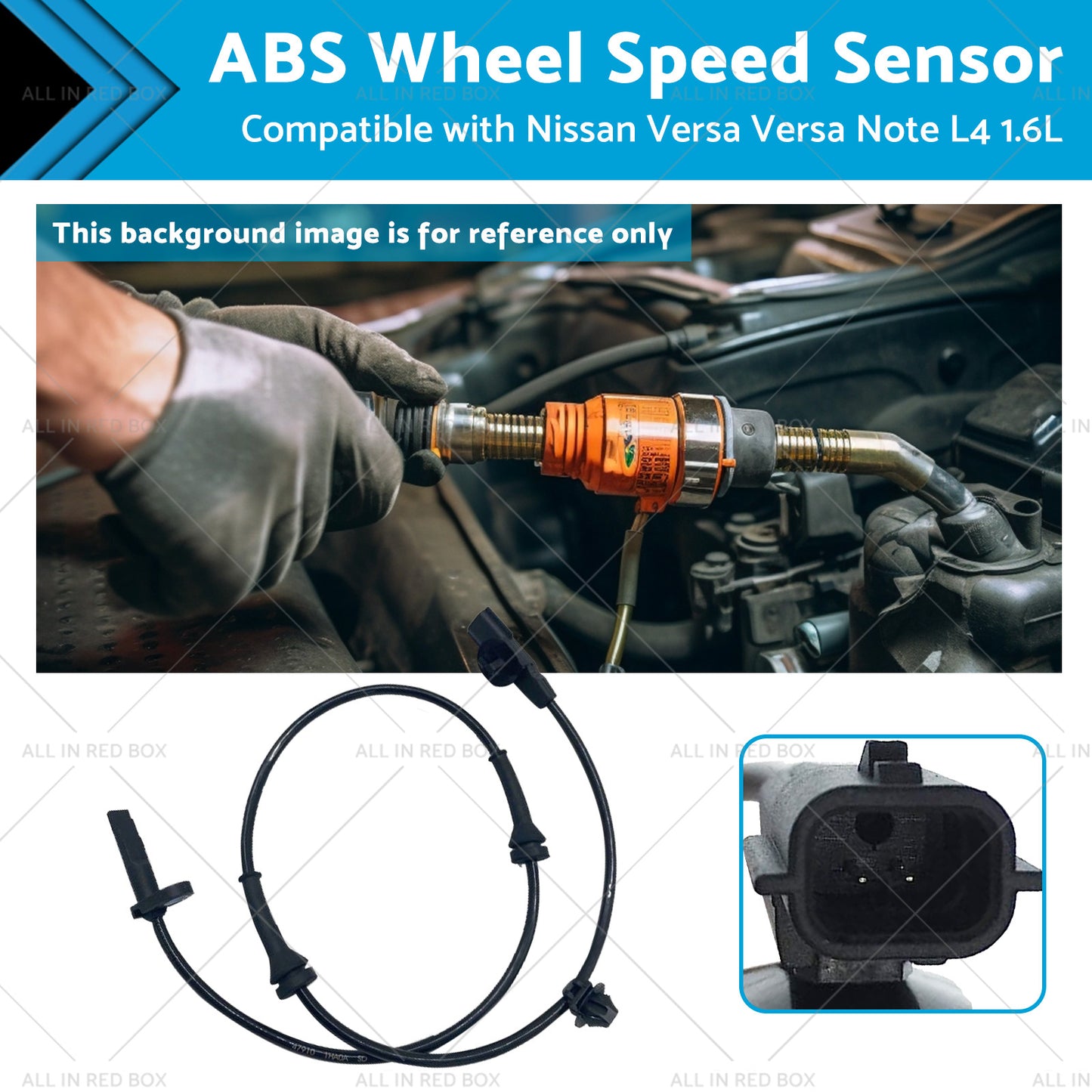 {{ ABS Wheel Speed Sensor Suitable for Nissan Versa Versa Note L4 1.6L Front L or R }} - Buy Car Parts Online at {{ Kaka Auto Parts }}.