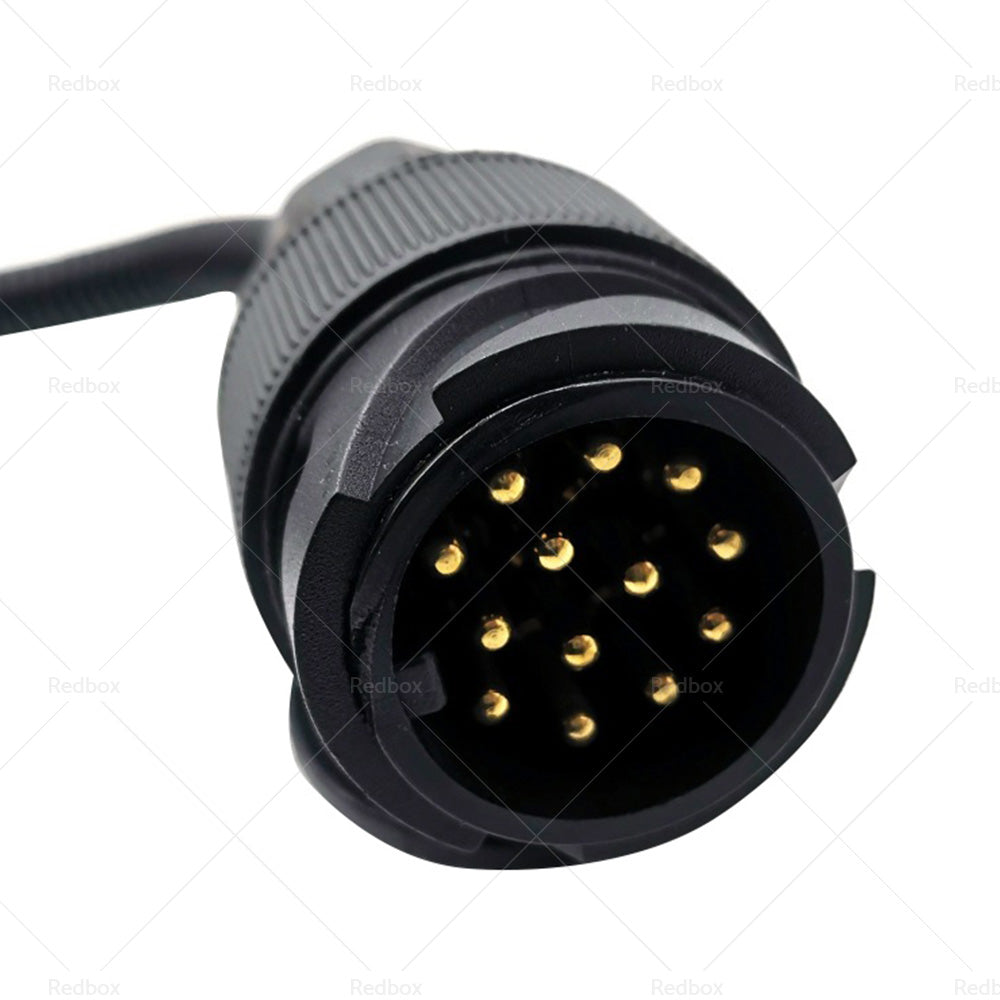 13 Pin Plug to 7 Pin Flat Socket For Trailer Adaptor Caravan Wiring Connector