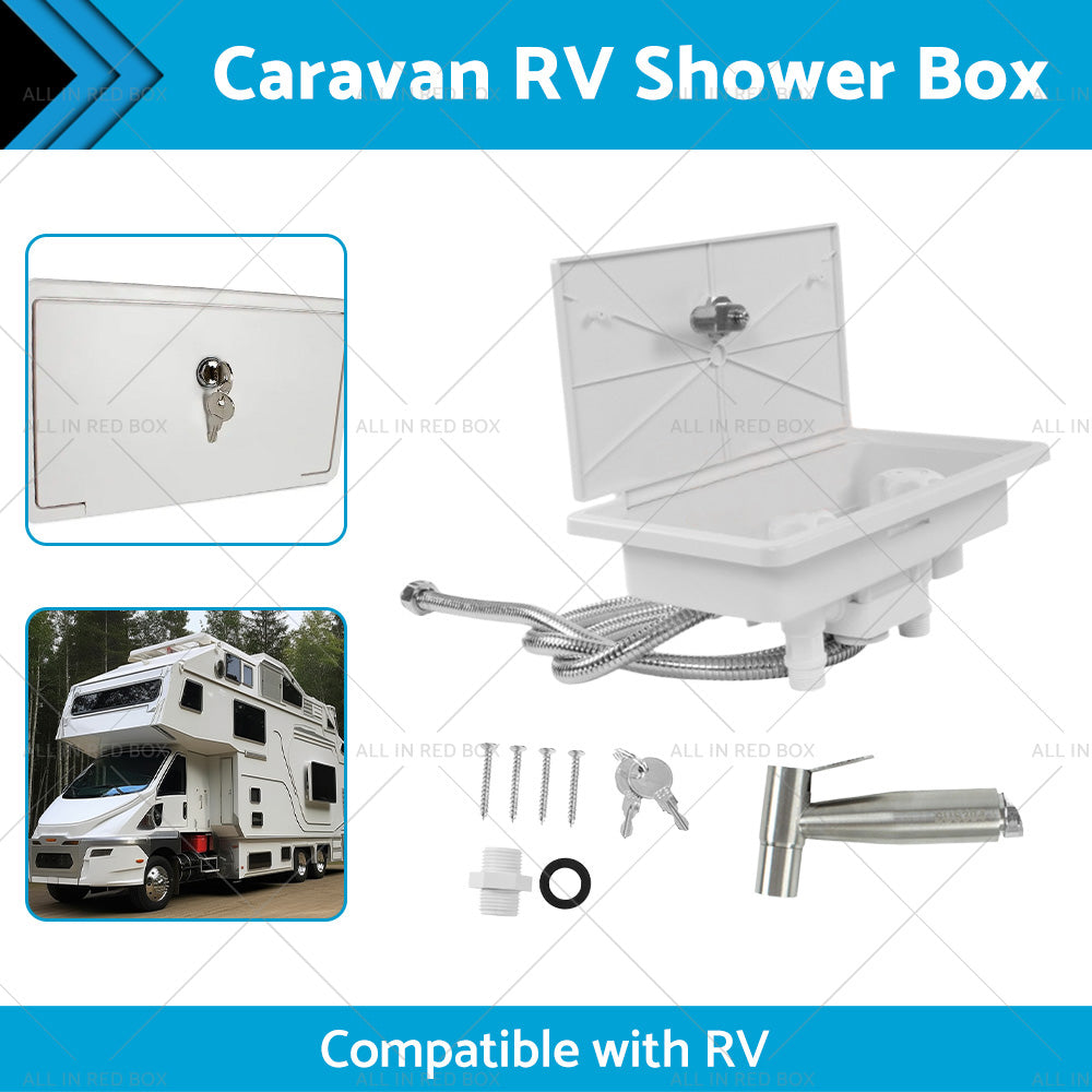 {{ Caravan RV Shower Box Kit External with Lock Exterior Camper Trailer Boat Marine }} - Buy Car Parts Online at {{ Kaka Auto Parts }}.