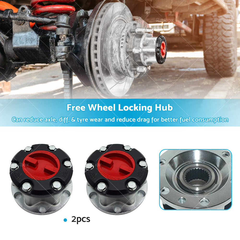 Free Wheel Locking Hub Set Suitable For Hilux RZN169 RZN174 VZN167 VZN172 97-05