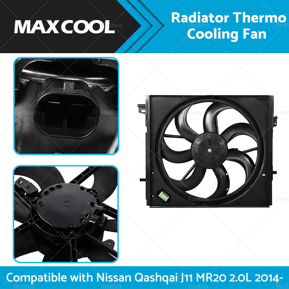 {{ Radiator Thermo Cooling Fan Suitable For Nissan Qashqai J11 MR20 2. 0L 2014- }} - Buy Car Parts Online at {{ Kaka Auto Parts }}.