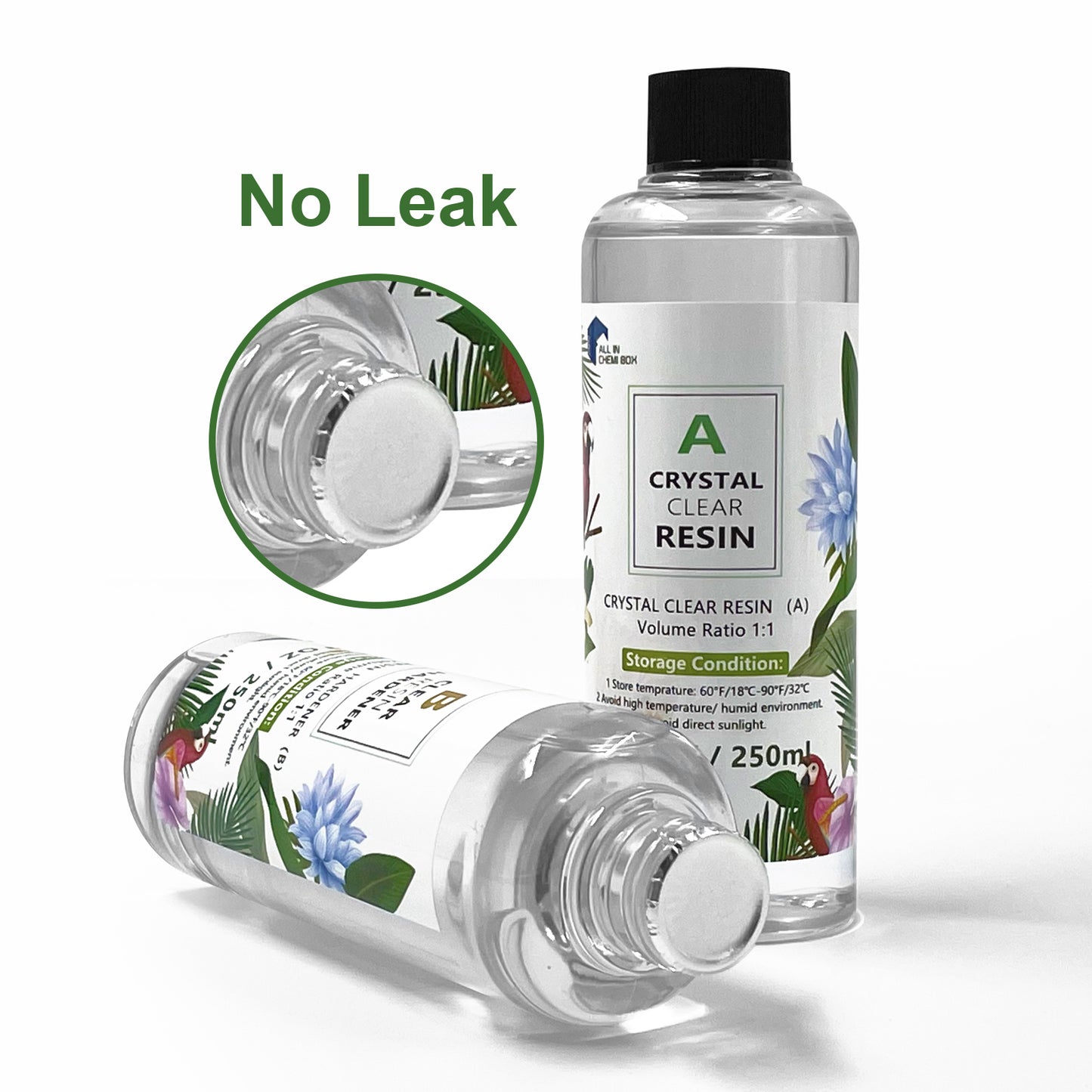 Epoxy Resin Art DIY UV Crafts Glass Water Clear Epoxy Coating 1 1 2 1 3 1 AB Kit