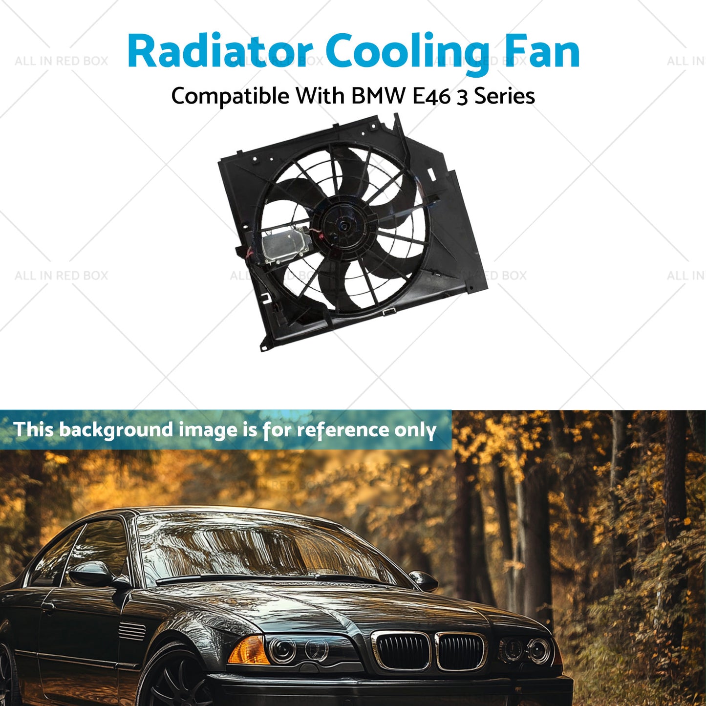 Radiator Cooling Fan Suitable for BMW E46 with control mod and brush motor