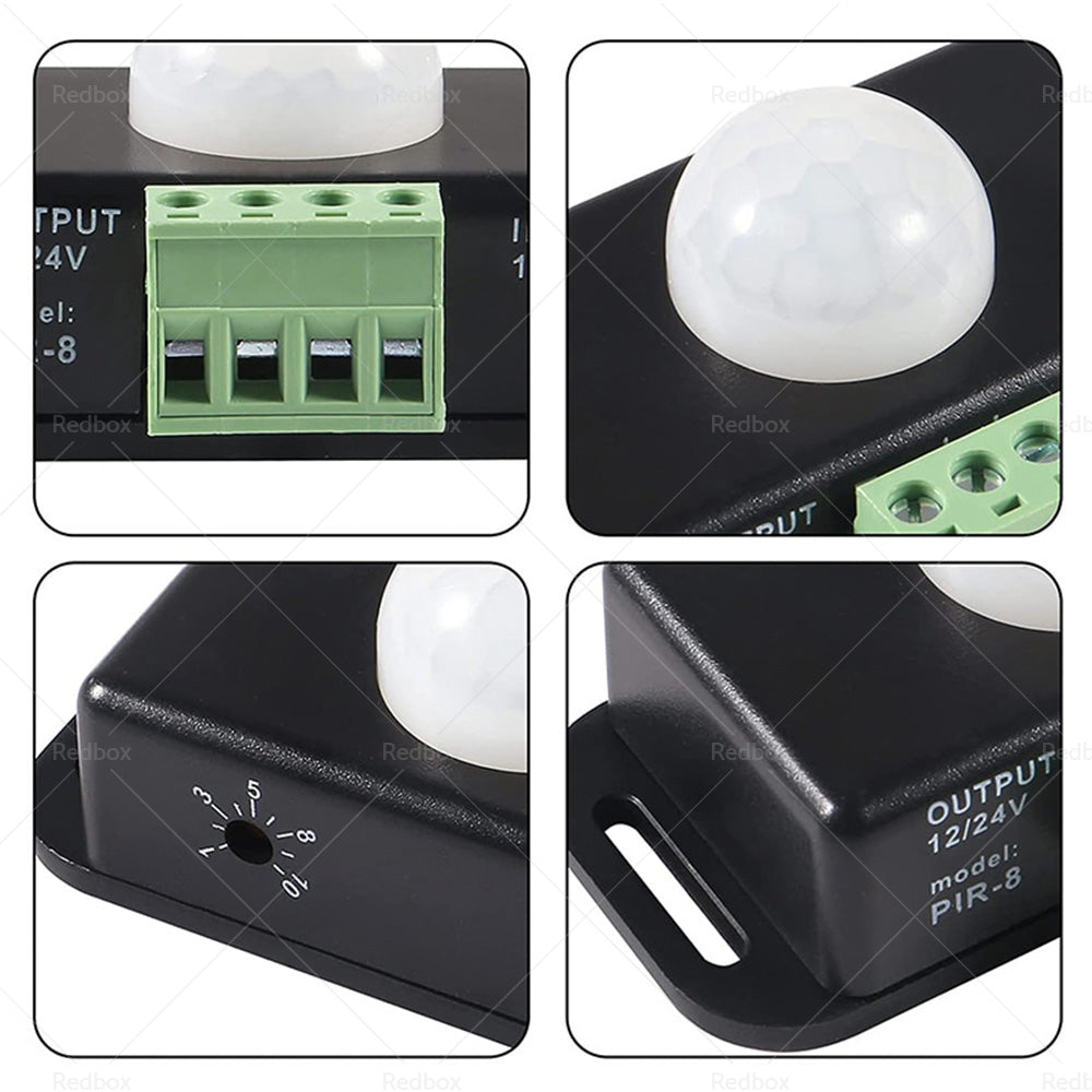{{ 8m Body Infrared PIR Motion Sensor Switch For LED Light Strip Automatic 12V 24V }} - Buy Car Parts Online at {{ Kaka Auto Parts }}.