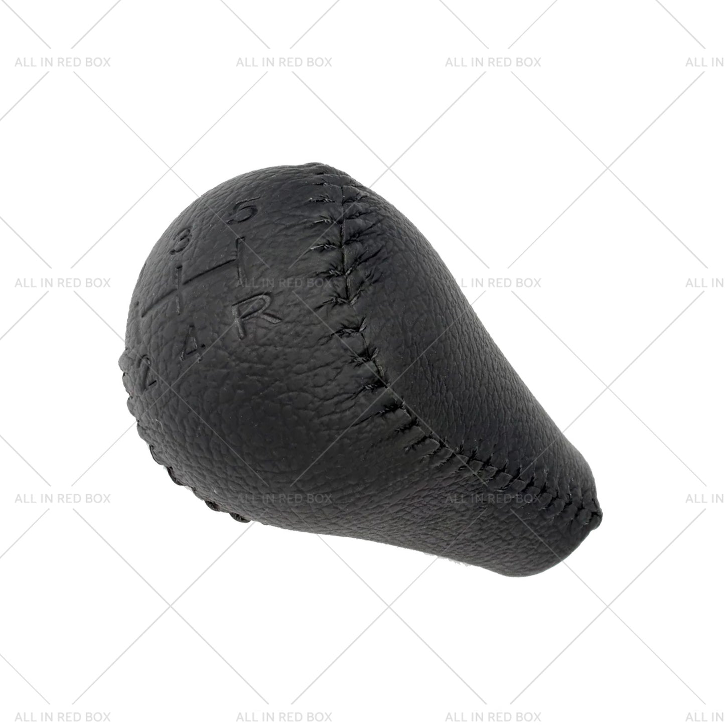 Black 2x Leather Transfer Case and Gear Shift Knobs Suitable for Nissan Patrol GQ GU