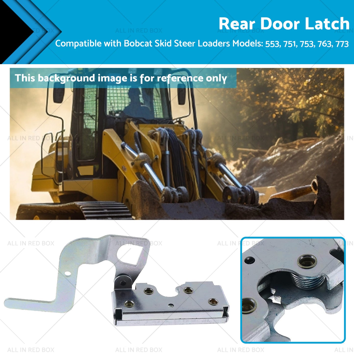 {{ Suitable for Bobcat Rear Engine Door Latch Handle Clasp 6670867 553 751 753 763 }} - Buy Car Parts Online at {{ Kaka Auto Parts }}.