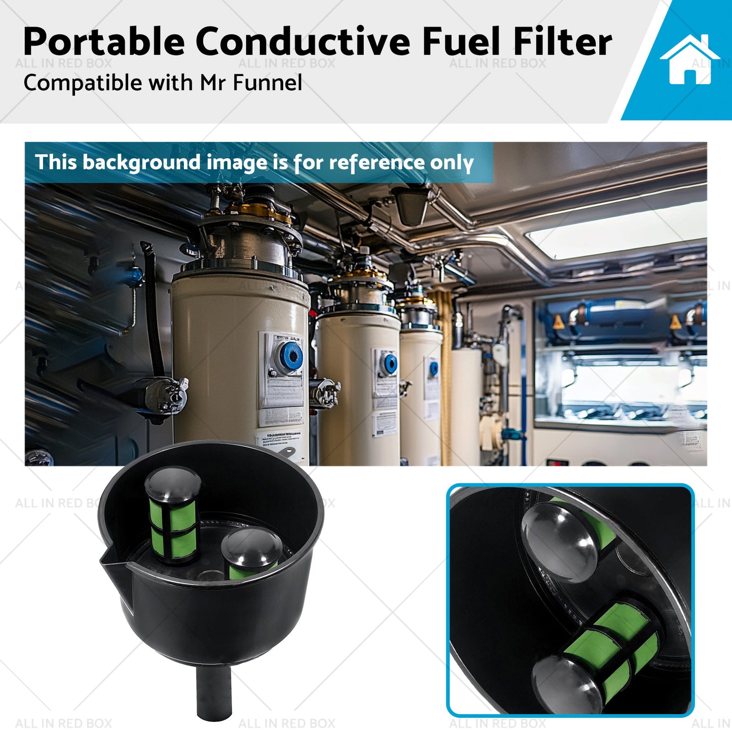 {{ 12 GPM Portable Conductive Fuel Filter Suitable for Mr Funnel AF15CB F15C }} - Buy Car Parts Online at {{ Kaka Auto Parts }}.