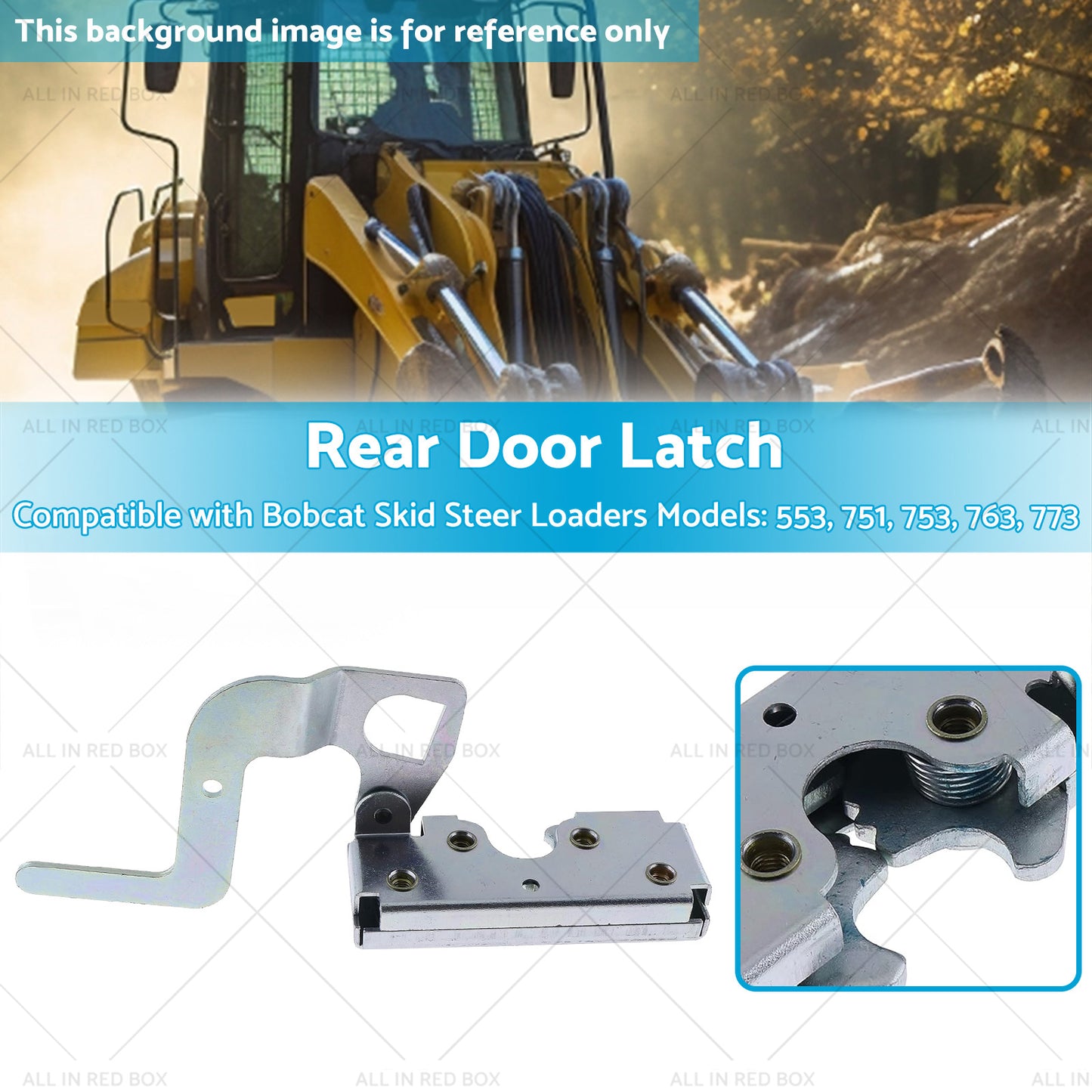 {{ Suitable for Bobcat Rear Engine Door Latch Handle Clasp 6670867 553 751 753 763 }} - Buy Car Parts Online at {{ Kaka Auto Parts }}.