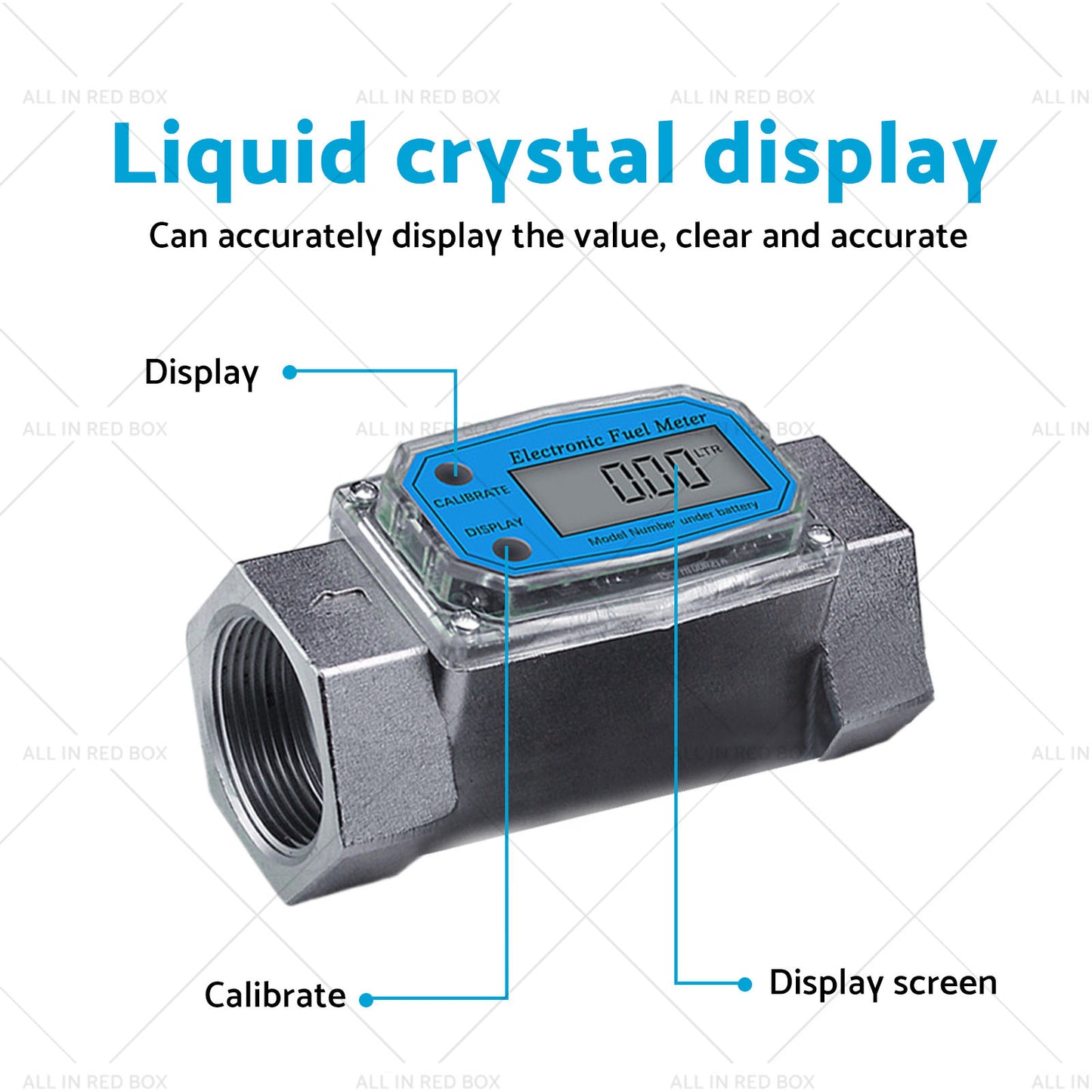 {{ 1. 5 inch Turbine Digital Diesel Water Fuel Flow Meter Oval Gear Flow Gauge }} - Buy Car Parts Online at {{ Kaka Auto Parts }}.