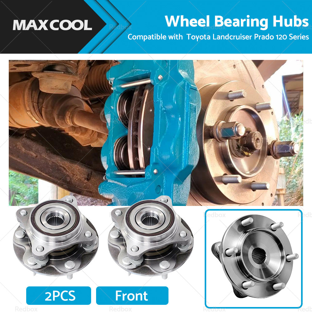 {{ 2PCS Front Wheel Bearing Hubs Suitable For Toyota Landcruiser Prado 120 Series }} - Buy Car Parts Online at {{ Kaka Auto Parts }}.