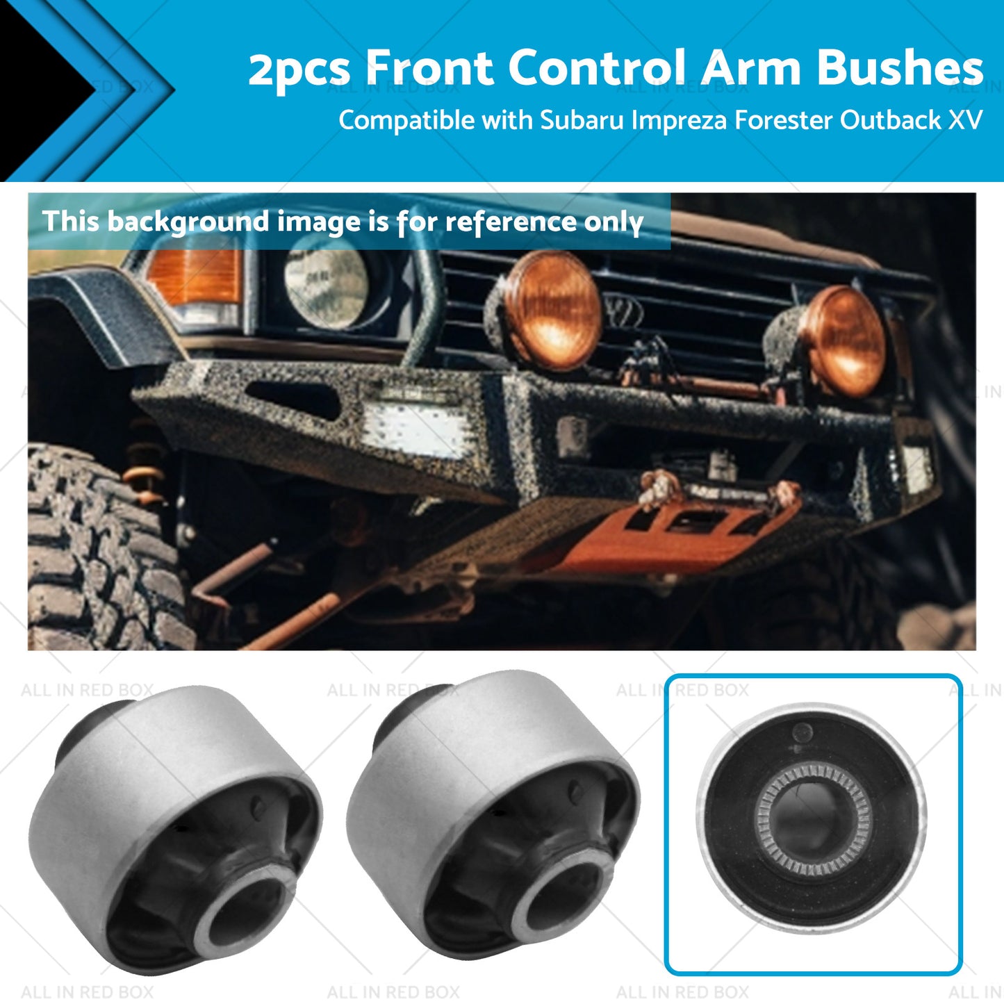 {{ 2x Front Lower Control Arm Bush Suitable For Subaru Impreza Forester Outback XV }} - Buy Car Parts Online at {{ Kaka Auto Parts }}.