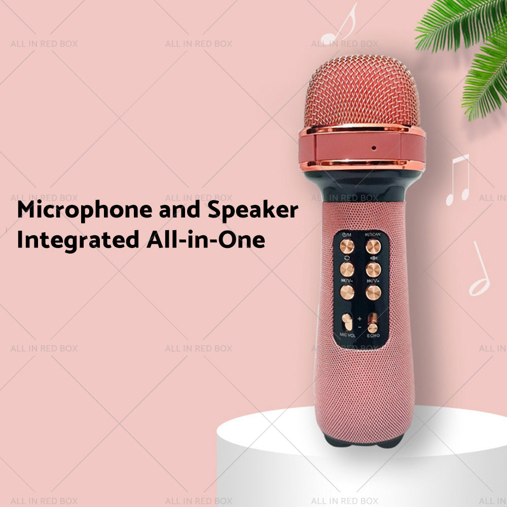 {{ Wireless Blue-tooth Portable Karaoke Microphone Speaker Mic USB Speaker Portable }} - Buy Car Parts Online at {{ Kaka Auto Parts }}.