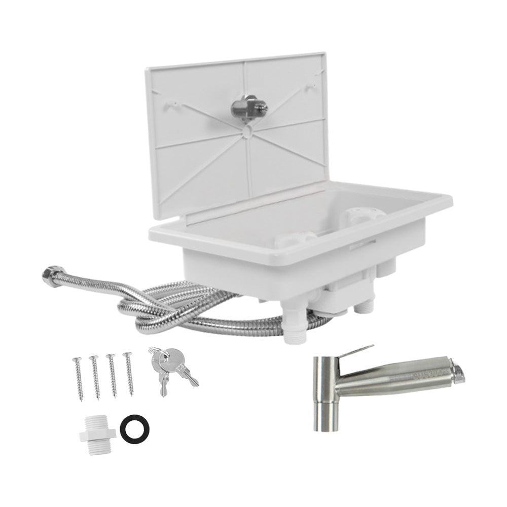 {{ Caravan RV Shower Box Kit External with Lock Exterior Camper Trailer Boat Marine }} - Buy Car Parts Online at {{ Kaka Auto Parts }}.