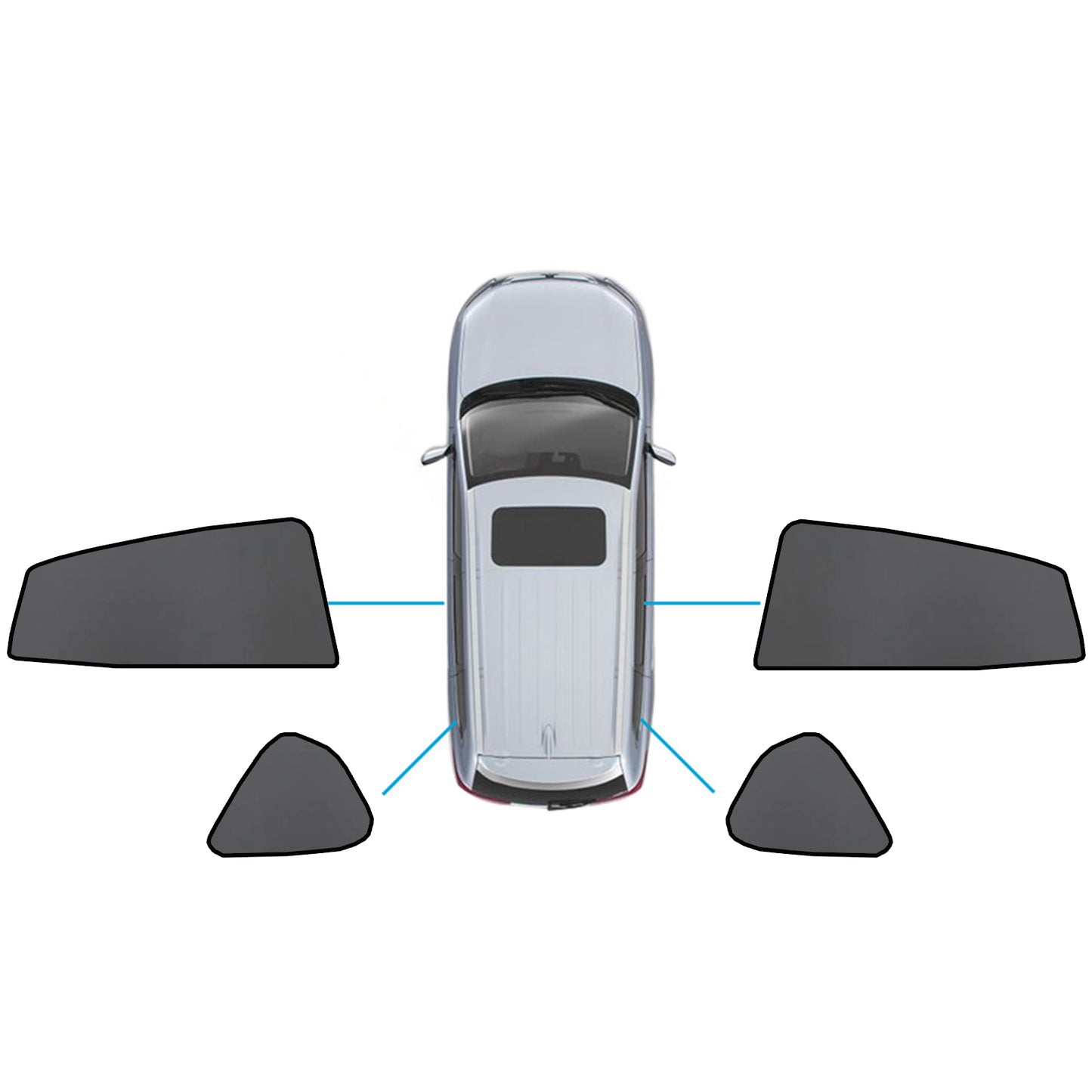 {{ Magnetic Car Window Sun Shades Suitable for Subaru XV/Impreza 2017-2023 }} - Buy Car Parts Online at {{ Kaka Auto Parts }}.