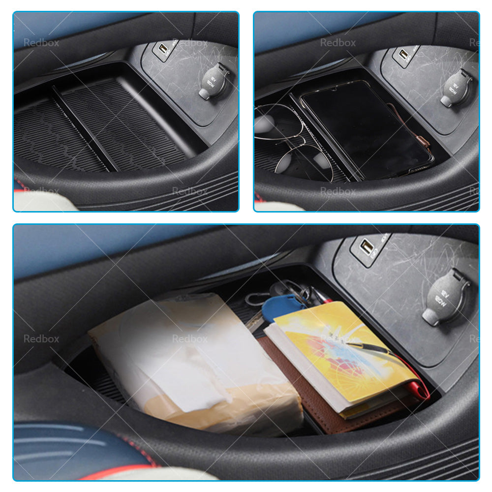 Center Console Organizer Tray Storage Box TPE Interior Suitable For BYD Atto 3