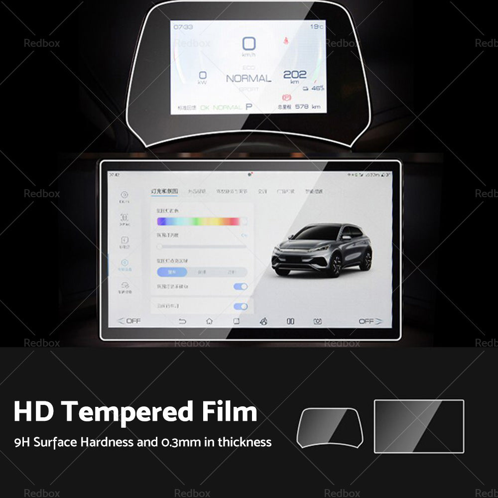 {{ Tempered Glass Screen Protector Center Control Suitable for BYD Atto3 Dolphin }} - Buy Car Parts Online at {{ Kaka Auto Parts }}.