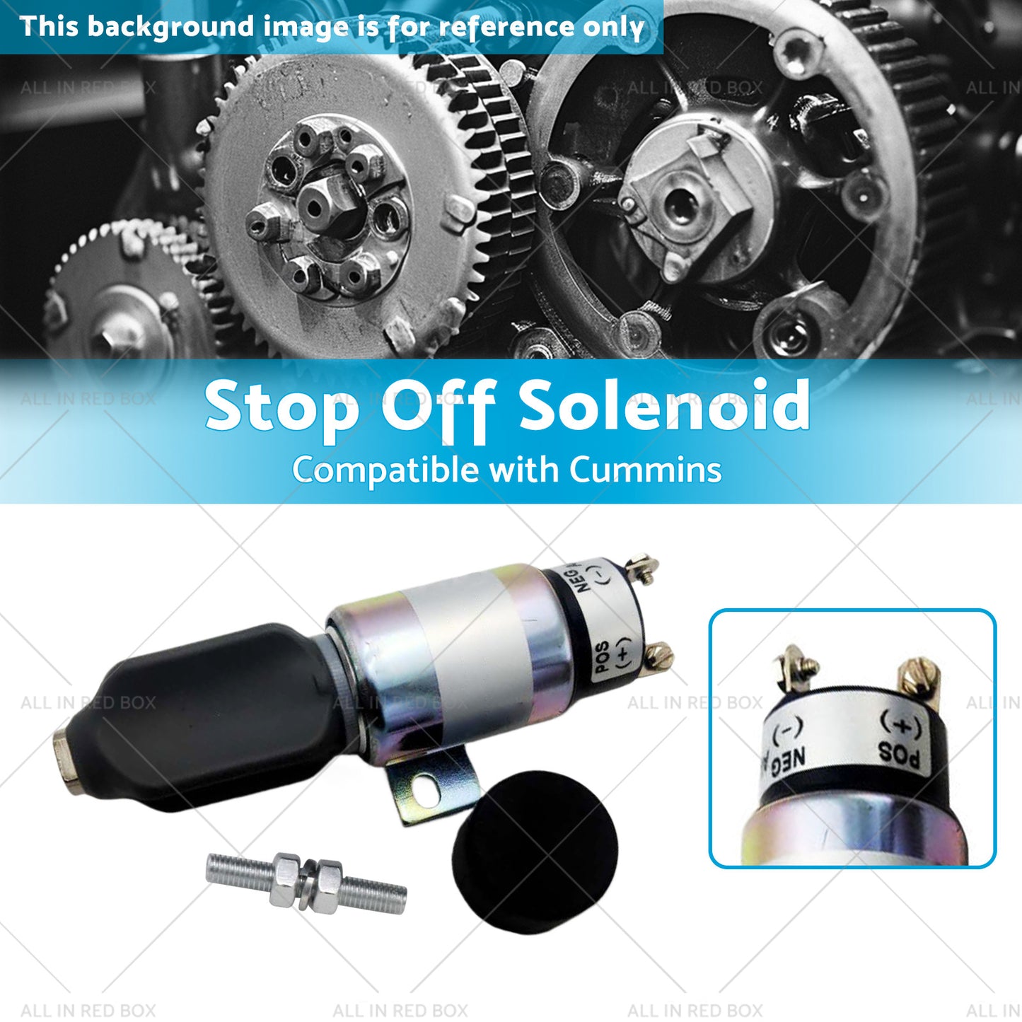 {{ 1751ES-24E7U1B1S5 Stop Off Solenoid Suitable for Cummins SA-3766T 24V 3864274 }} - Buy Car Parts Online at {{ Kaka Auto Parts }}.