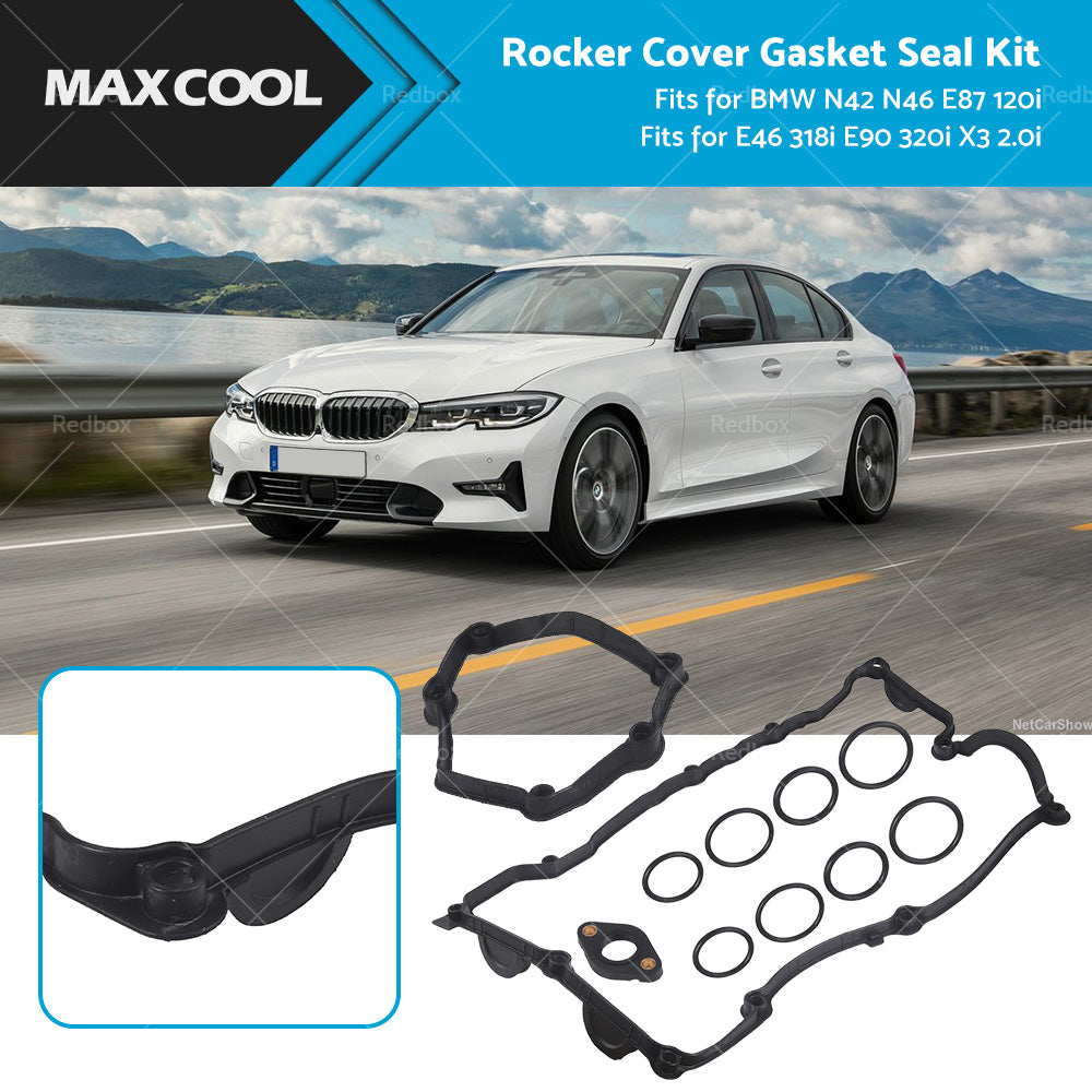 Rocker Cover Gasket and Seal Kit Fit for BMW N42 N46 E87 120i E46 318i E90 320i X3