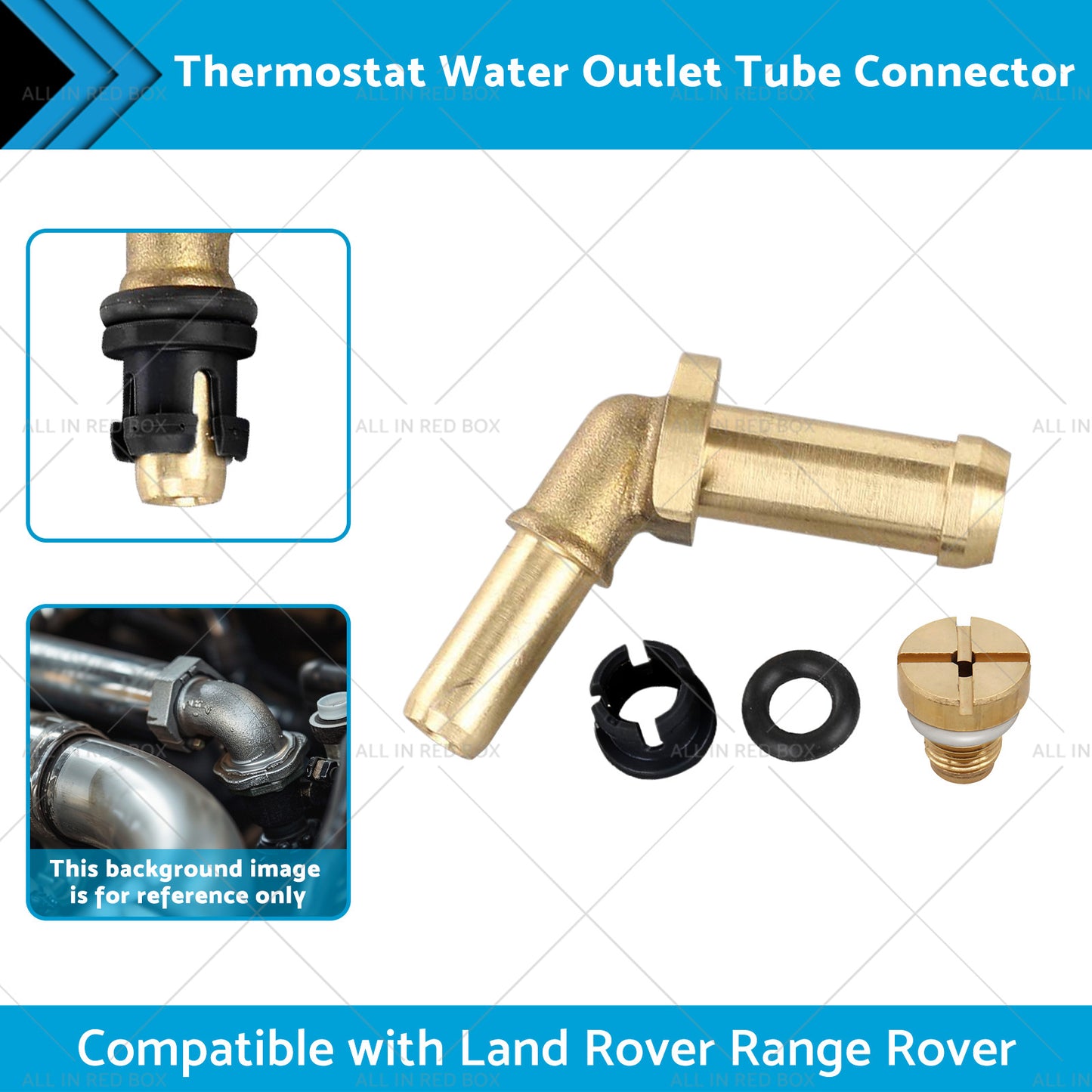 {{ Thermostat Water Outlet Tube Connector Suitable for Land Rover Range Rover 10-13 }} - Buy Car Parts Online at {{ Kaka Auto Parts }}.