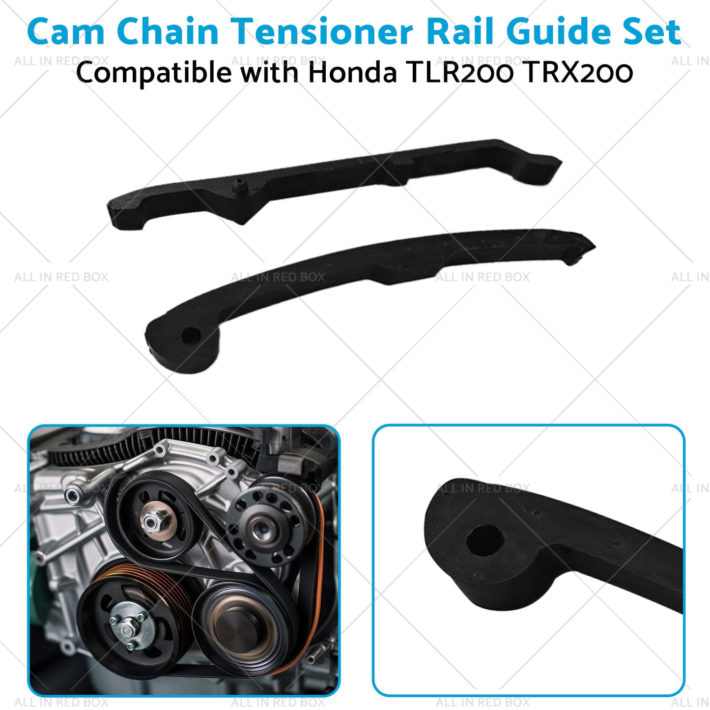 {{ Cam Chain Tensioner Rail Guide Set Suitable for Honda XR200R XR200 TLR200 TRX200 }} - Buy Car Parts Online at {{ Kaka Auto Parts }}.