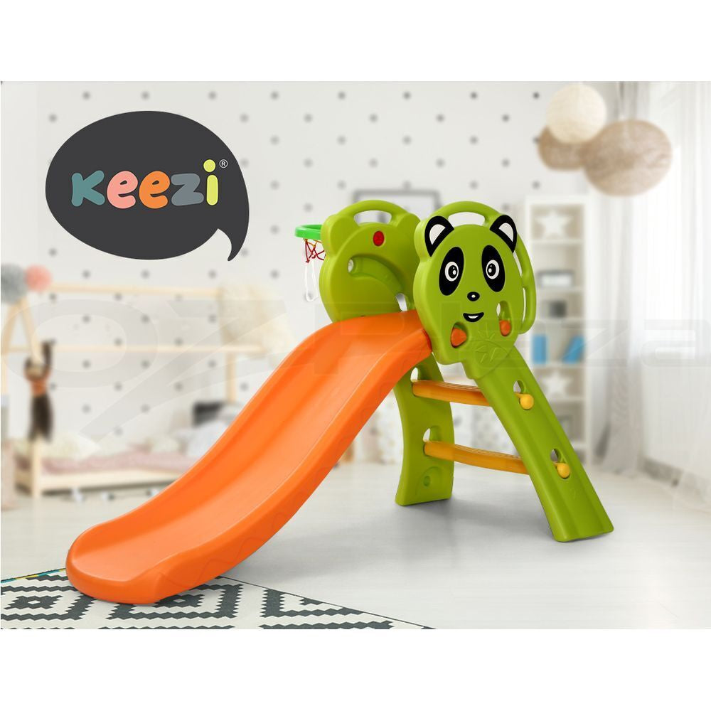 Keezi Kids Slide Set Basketball Hoop Activity Center Outdoor Playground Toys