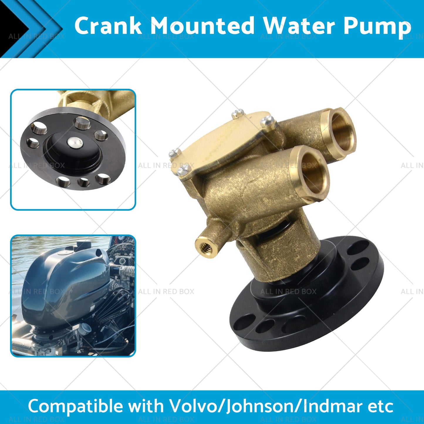 {{ Crank Mounted Water Pump Suitable For Johnson F6B-9 VOLVO 856513 INDMAR 685001 }} - Buy Car Parts Online at {{ Kaka Auto Parts }}.