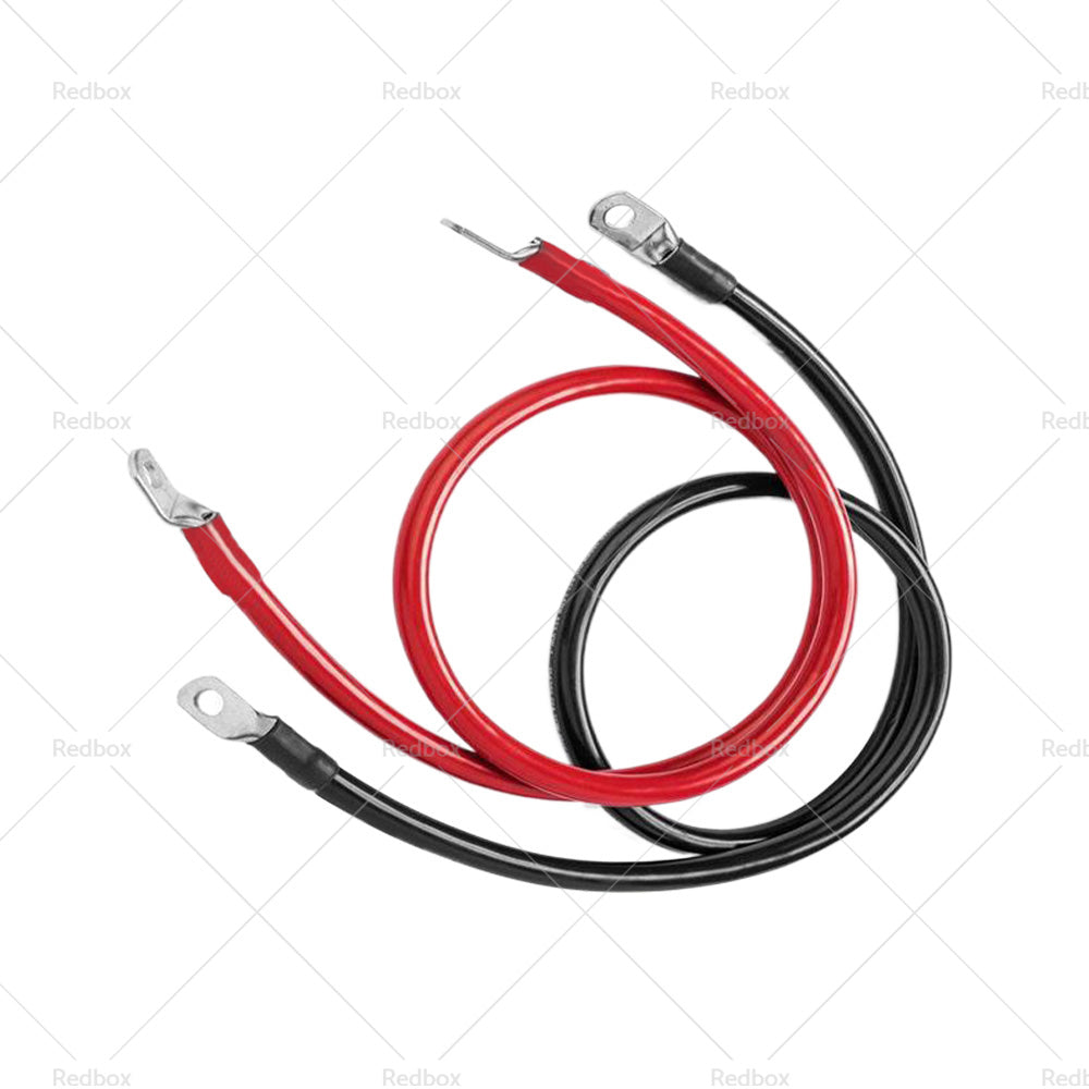 50cm 12V Battery joiner Connector Lead DC Wire 100 Amp Cable and lugs Red and Black