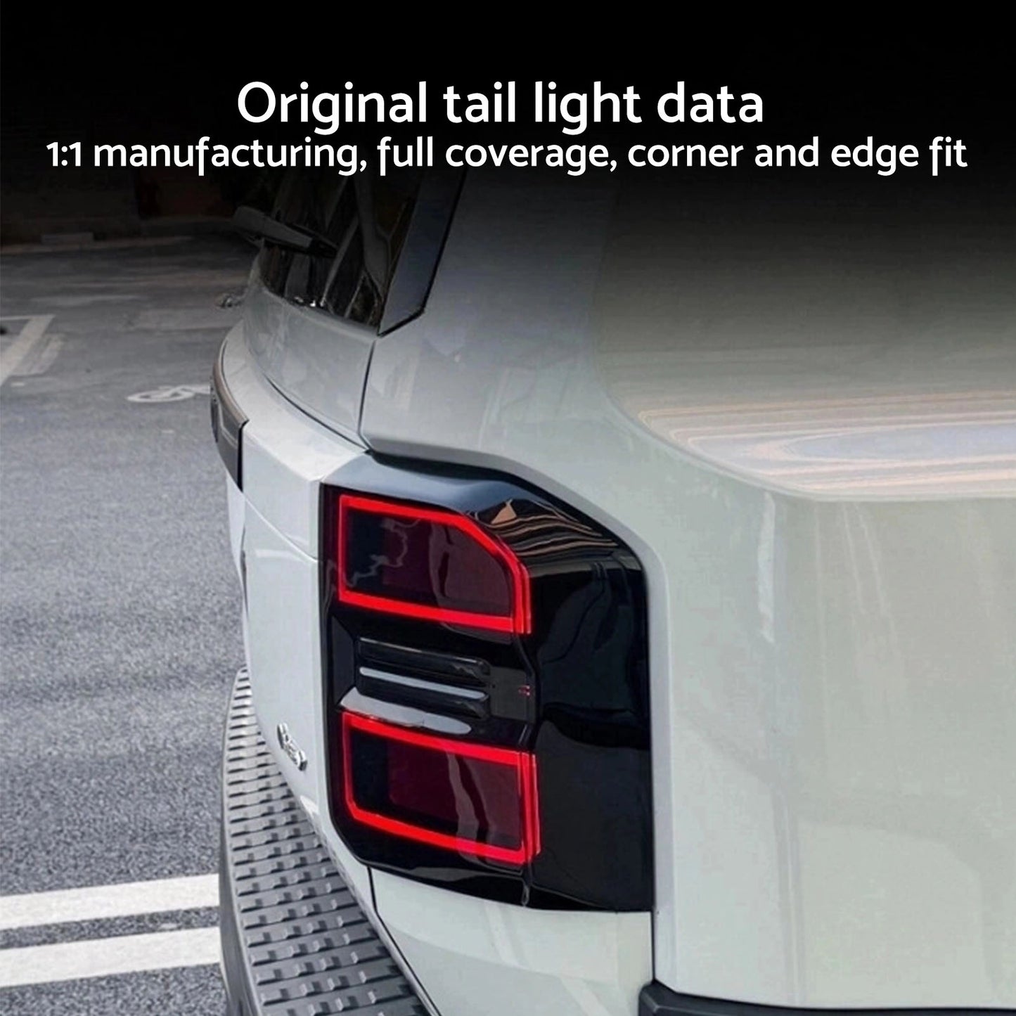 {{ 2X Tail Light Lamp Cover Trim Suitable For Toyota Land Cruiser Prado LC250 2024 }} - Buy Car Parts Online at {{ Kaka Auto Parts }}.