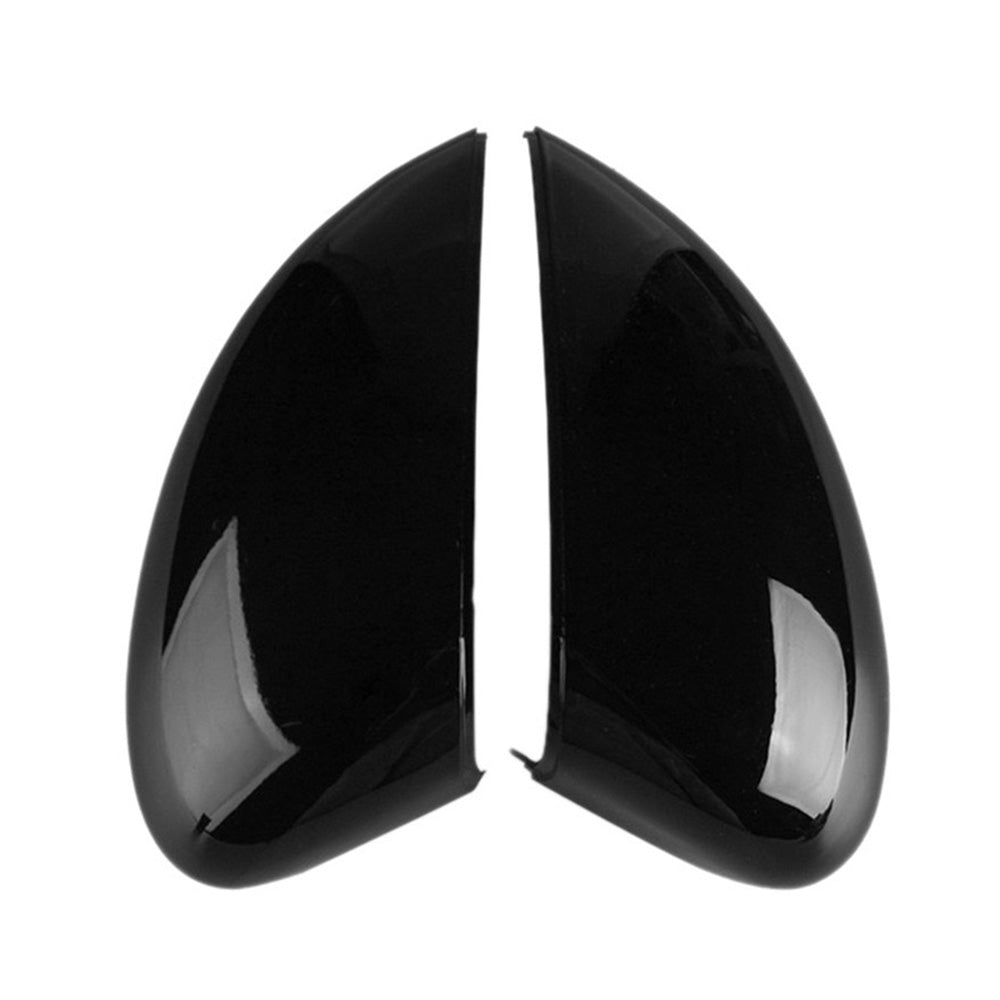Left and Right Wing Mirror Cover Gloss Black Suitable For Ford Fiesta MK7 2008-2017