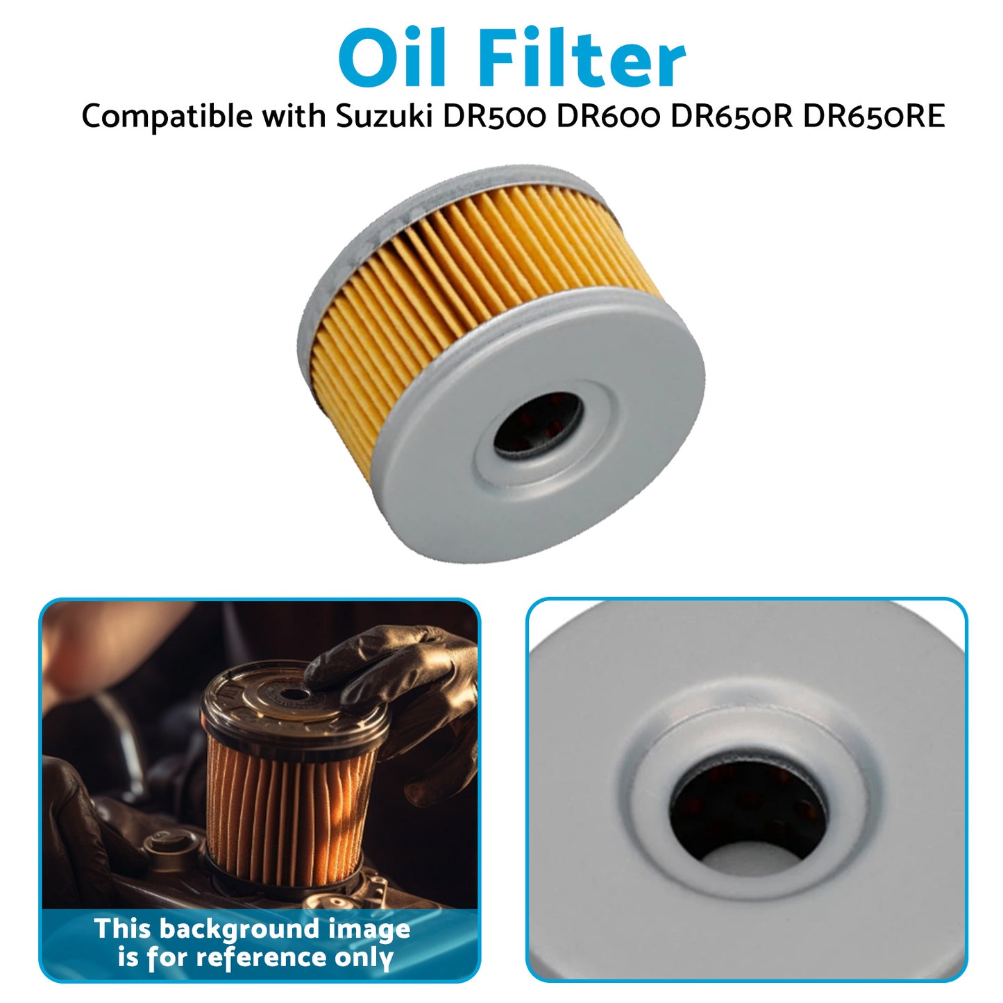 {{ 3x Oil Filter Suitable for Suzuki DR650 DR600 DR500 DR 650 DR650SE Triple Pack }} - Buy Car Parts Online at {{ Kaka Auto Parts }}.