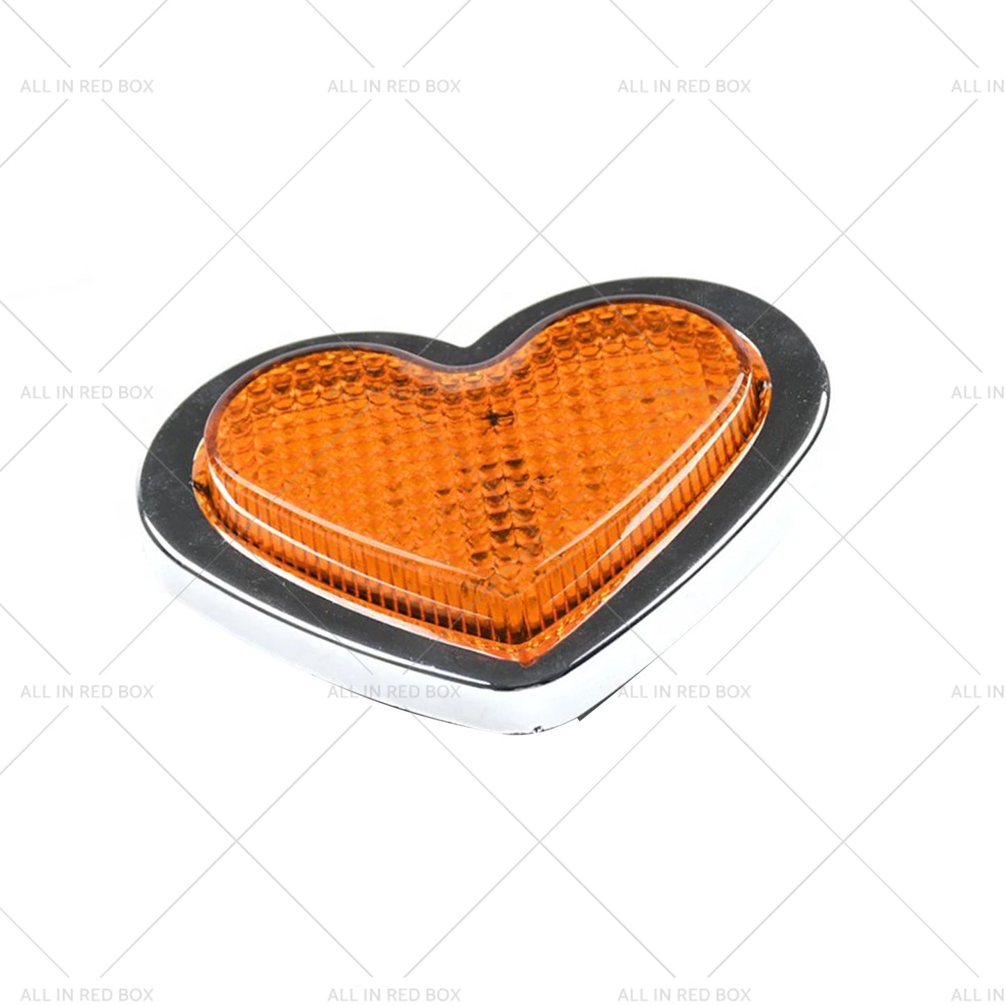 {{ Heart Pair 12V LED Side Marker Indicators Clear Flash Amber }} - Buy Car Parts Online at {{ Kaka Auto Parts }}.