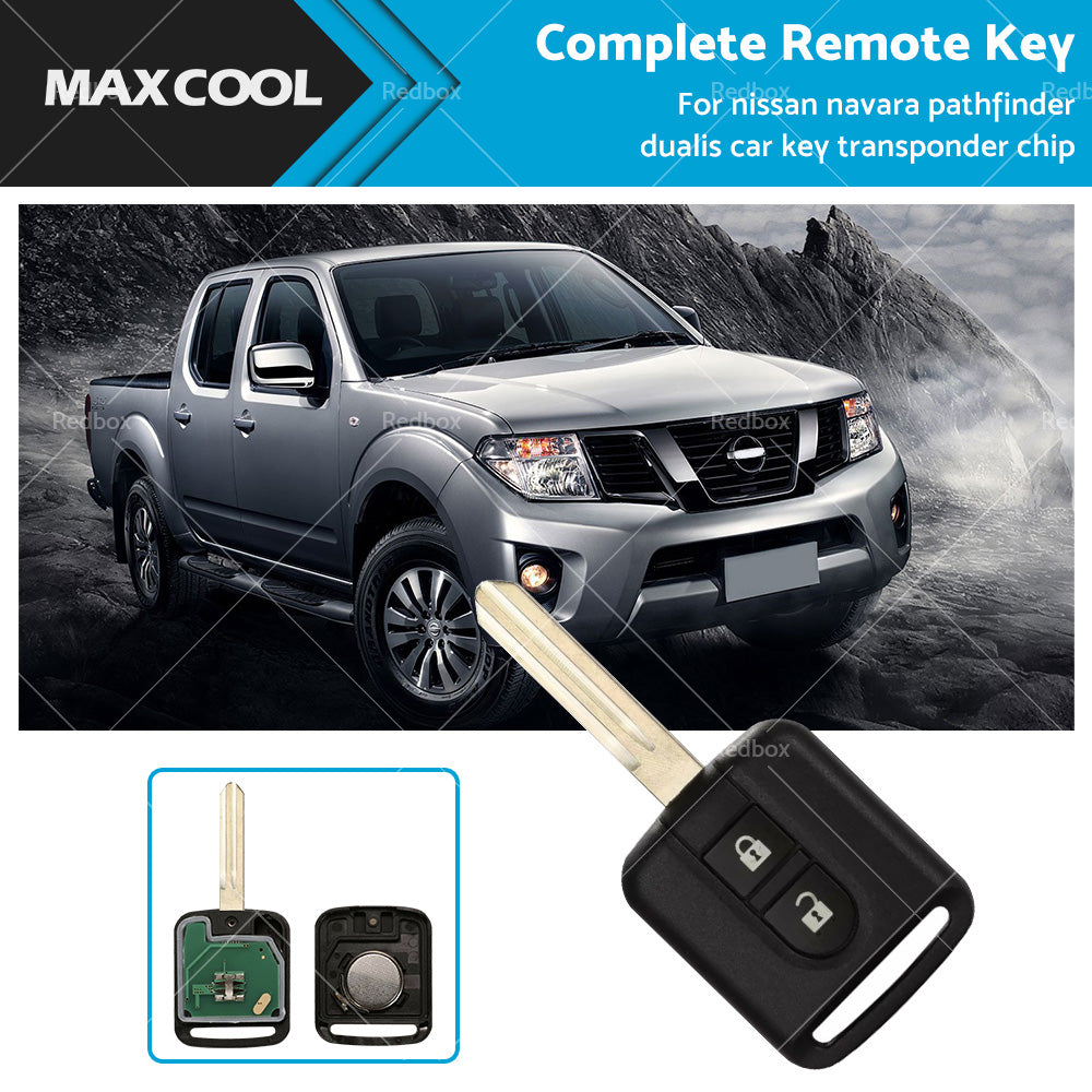 Complete REMOTE KEY for NISSAN PATHFINDER NAVARA DUALIS CAR KEY TRANSPONDER CHIP