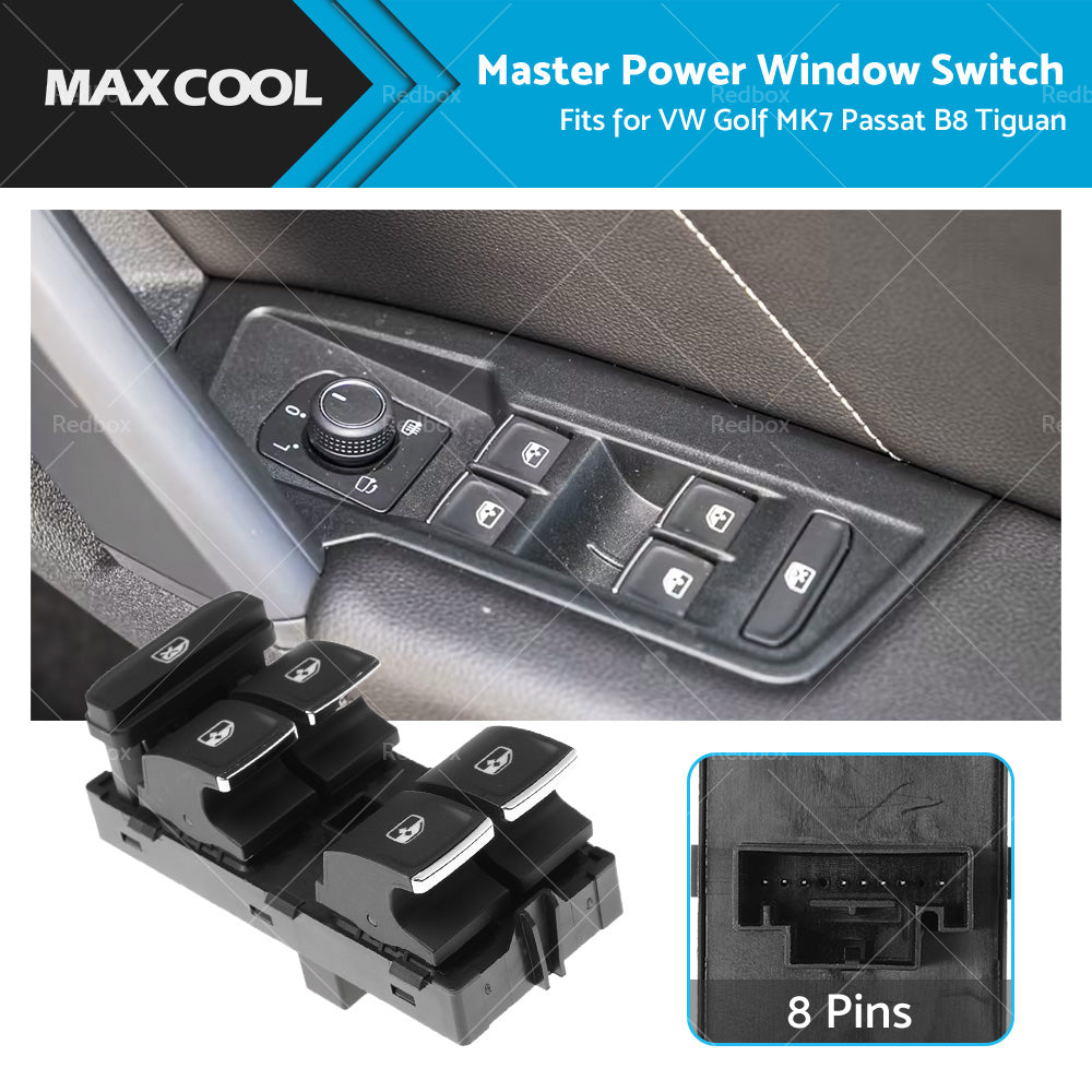 {{ 5G0959857C Master Power Window Control Switch for VW Golf MK7 Passat B8 Tiguan }} - Buy Car Parts Online at {{ Kaka Auto Parts }}.