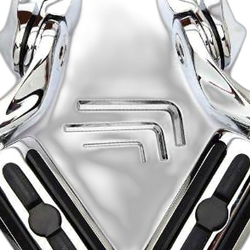 1-1 4 inch Motorcycle Highway Foot Pegs Chrome Engine Guard Suitable for Harley Davi